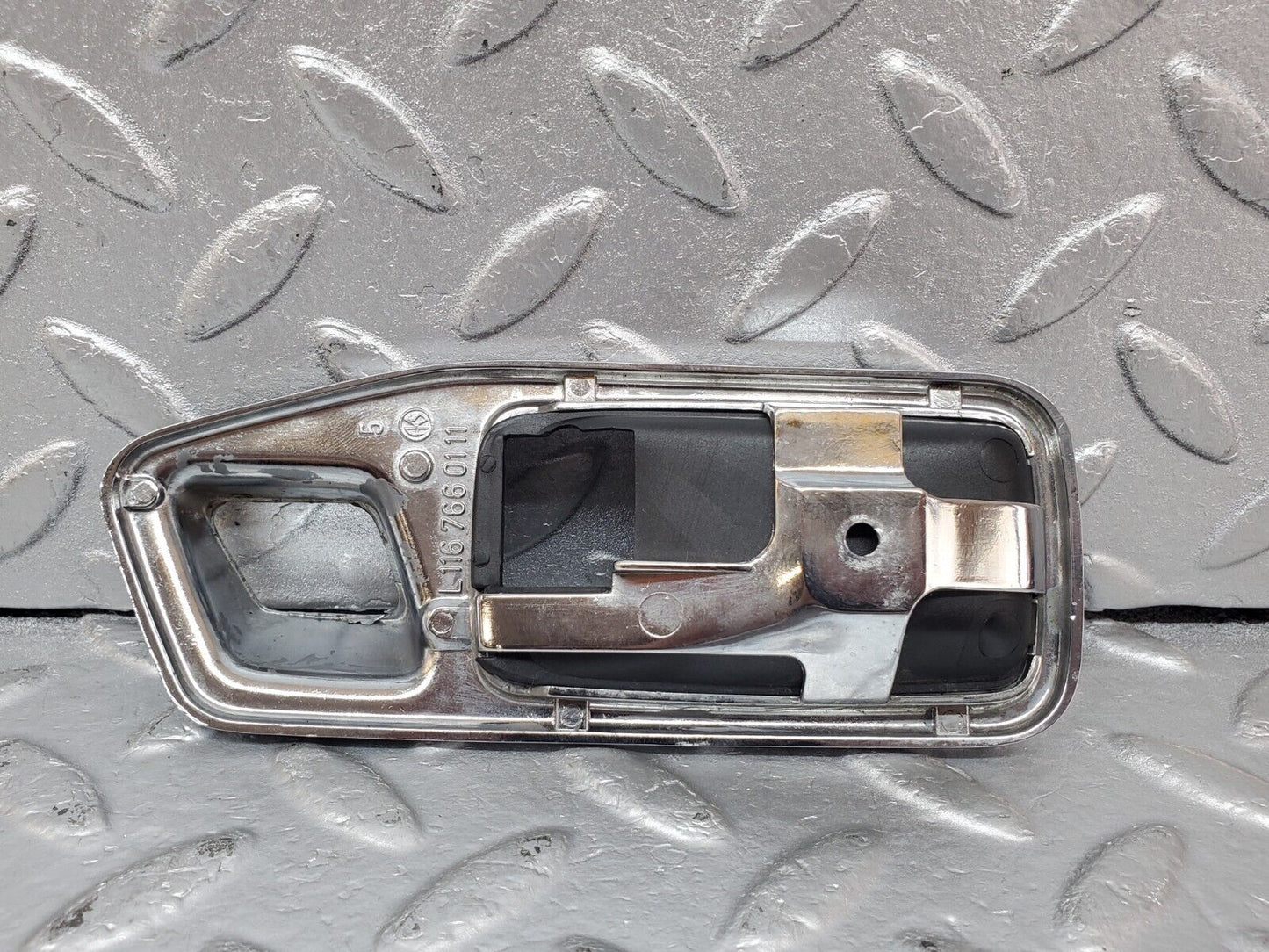 44407 Mercedes-Benz W123 280E Chrome Frame For Door Opener Left 1167660111
