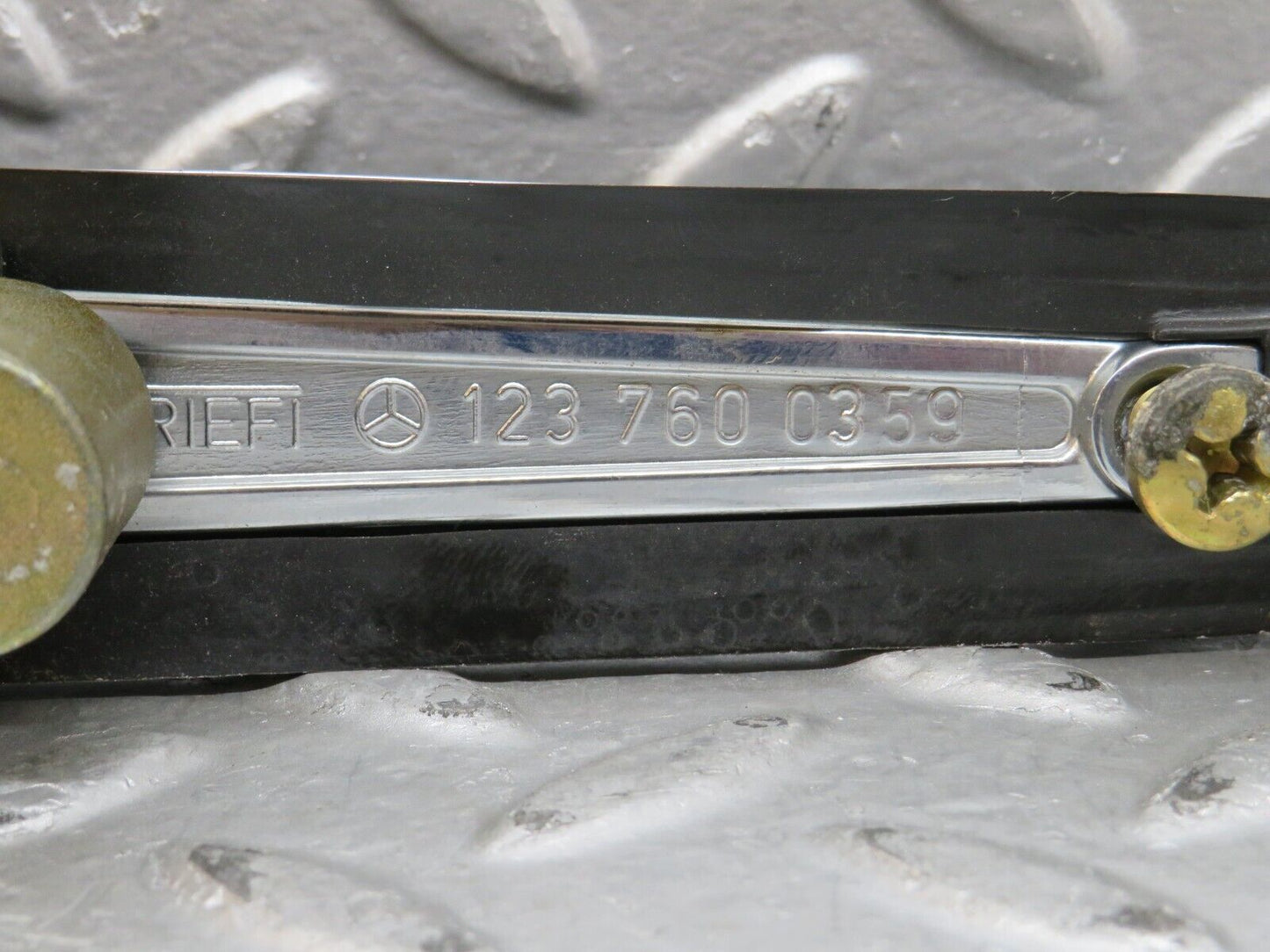 28165 Mercedes-Benz W123 280E Rear Right Exterior Chrome Handle 1237600359