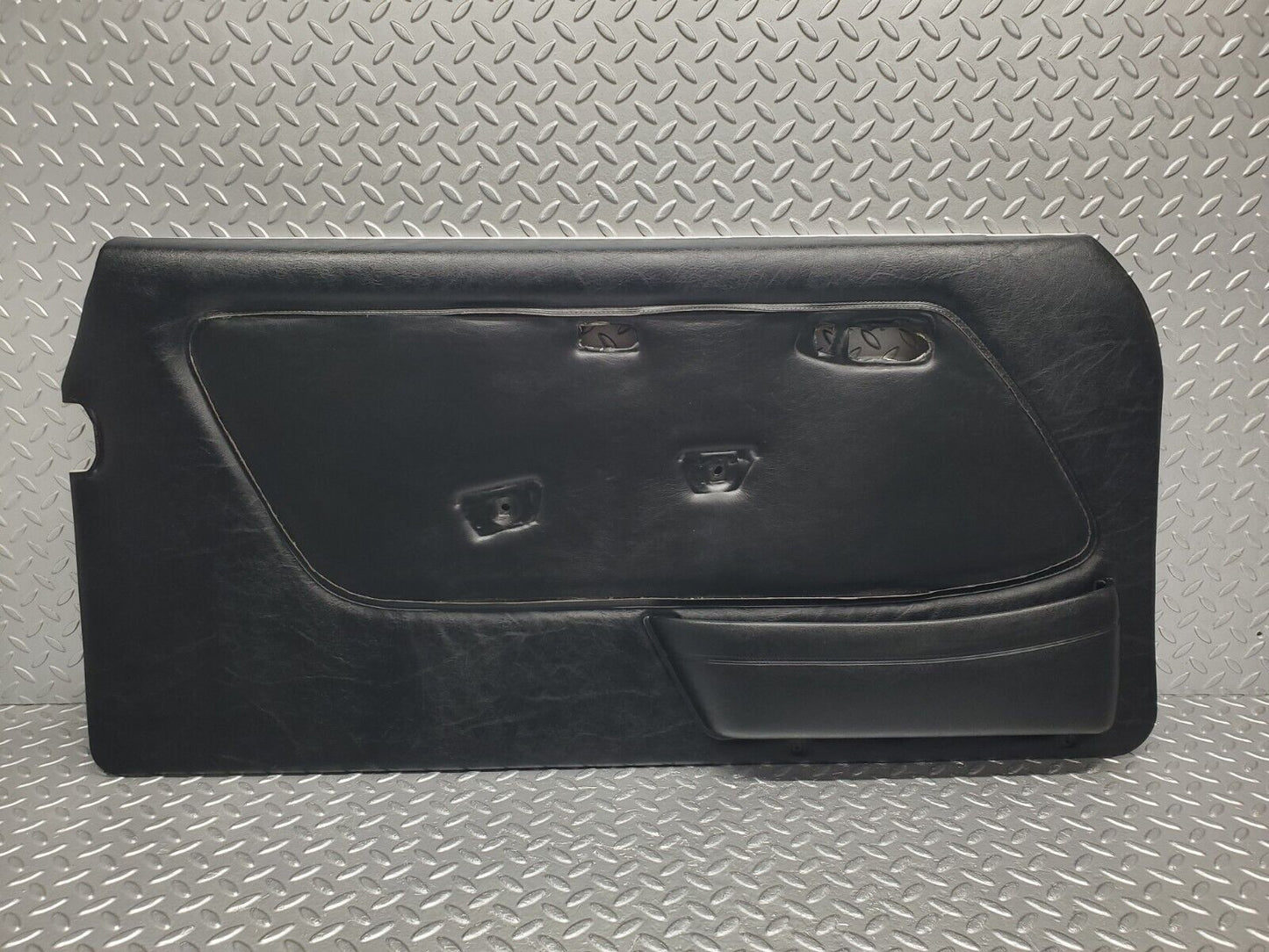 46420 Mercedes-Benz C123 280CE Coupe Left Door Card Black Leather 1237270564