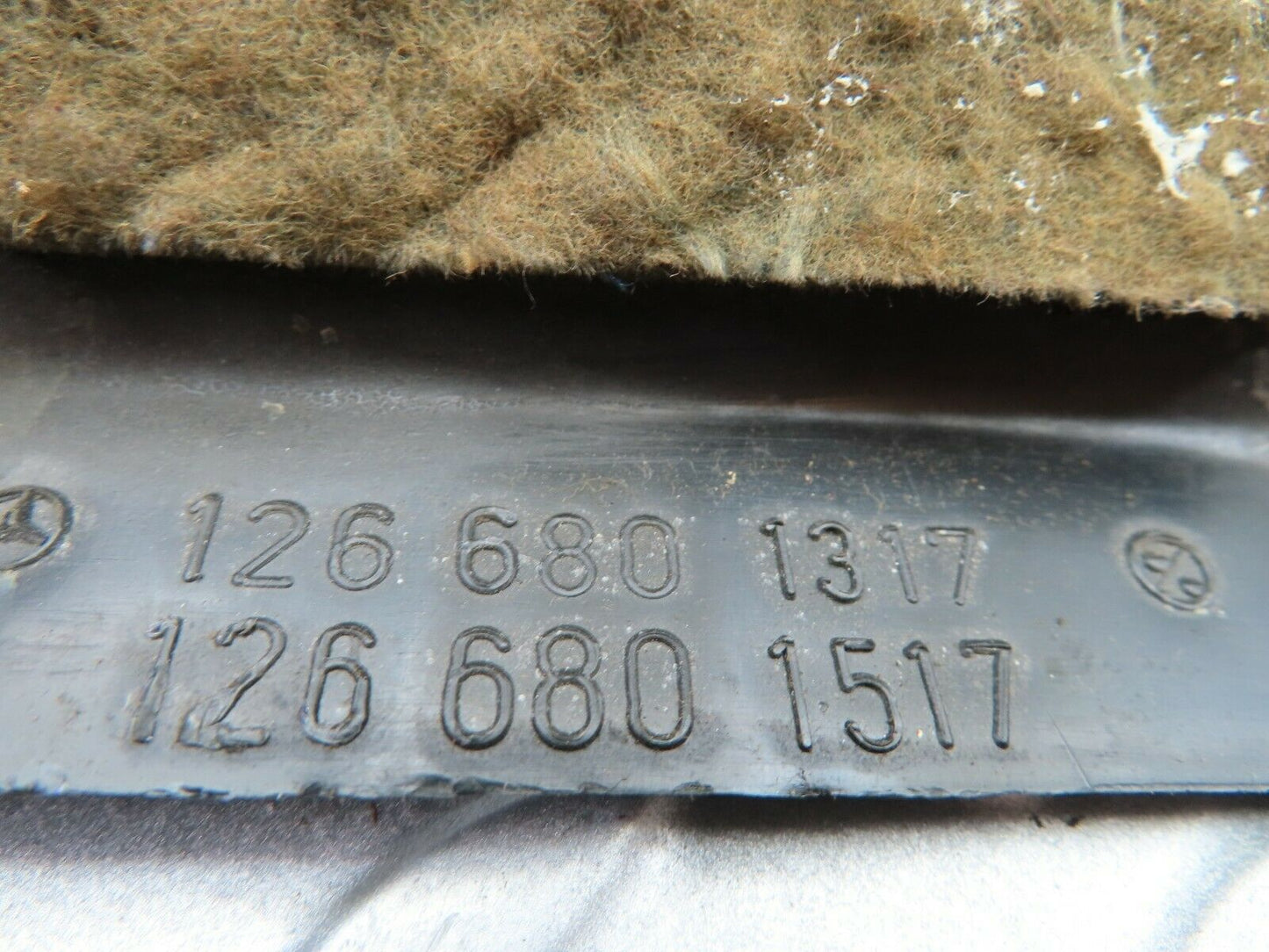 6184 Mercedes-Benz W126 380SE Under Dash Panel Left Side 1266801317