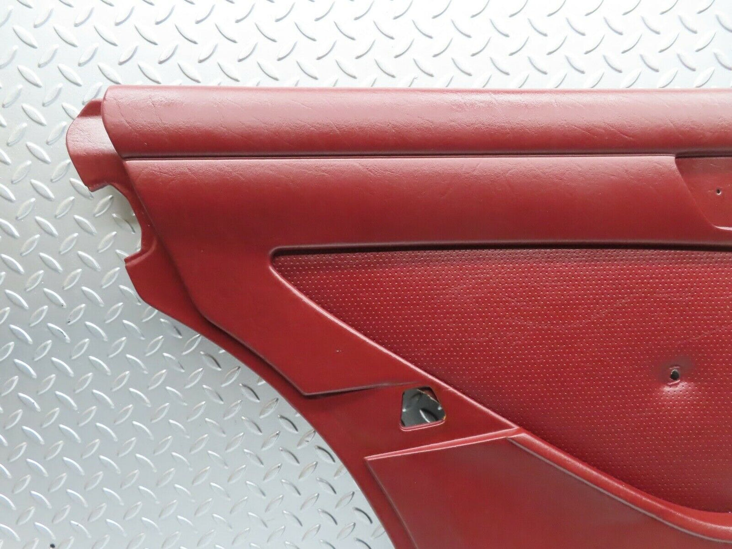 21459 Mercedes-Benz W126 300SE Rear Left Door Card Burgundy Red 1267370170