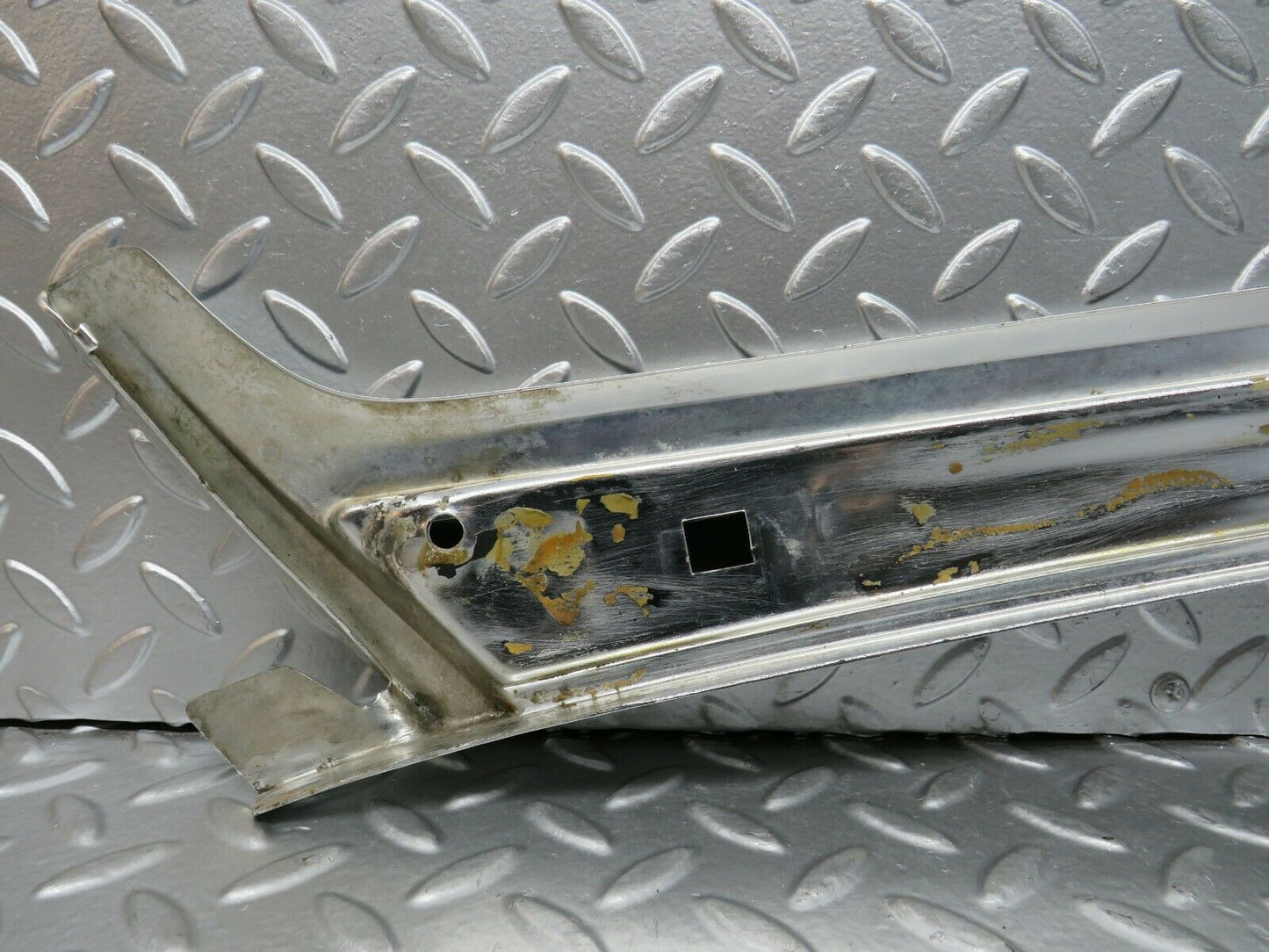 23364 Mercedes-Benz W116 350SE A Pillar Chrome Moulding Trim Right Side