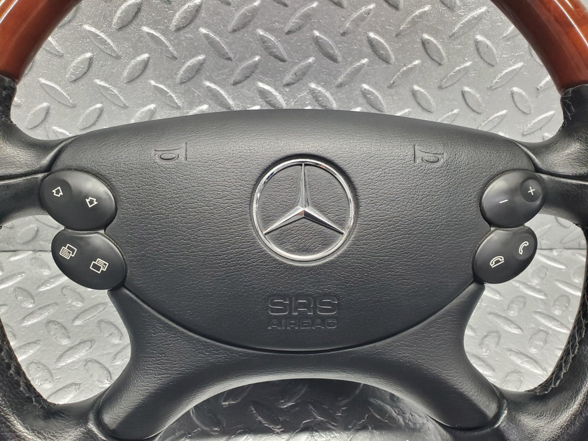 R230 wood steering wheel used OEM