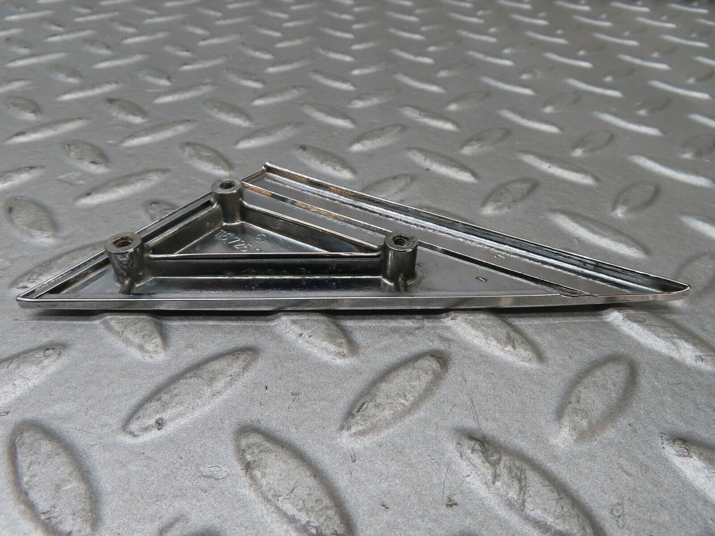 17553 Mercedes-Benz W116 450SEL Left Door Exterior Mirror Chrome Triangle Cover