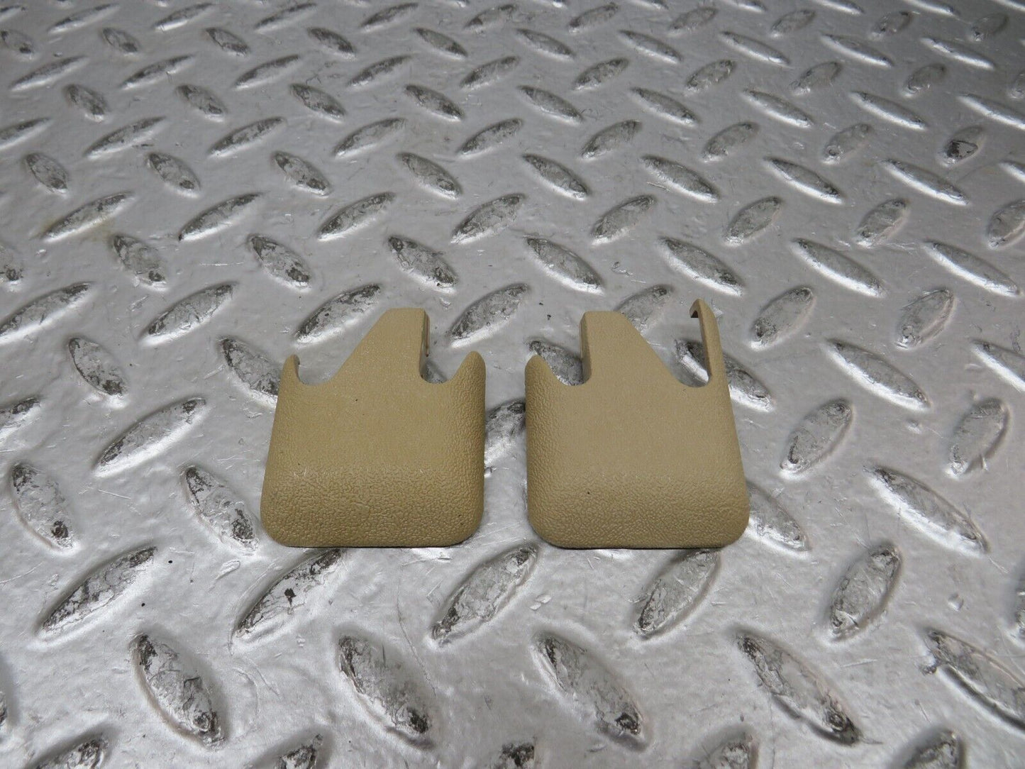 27486 Mercedes-Benz S124 300TE Front Seat Rail Trim Cover Pair 1246842218