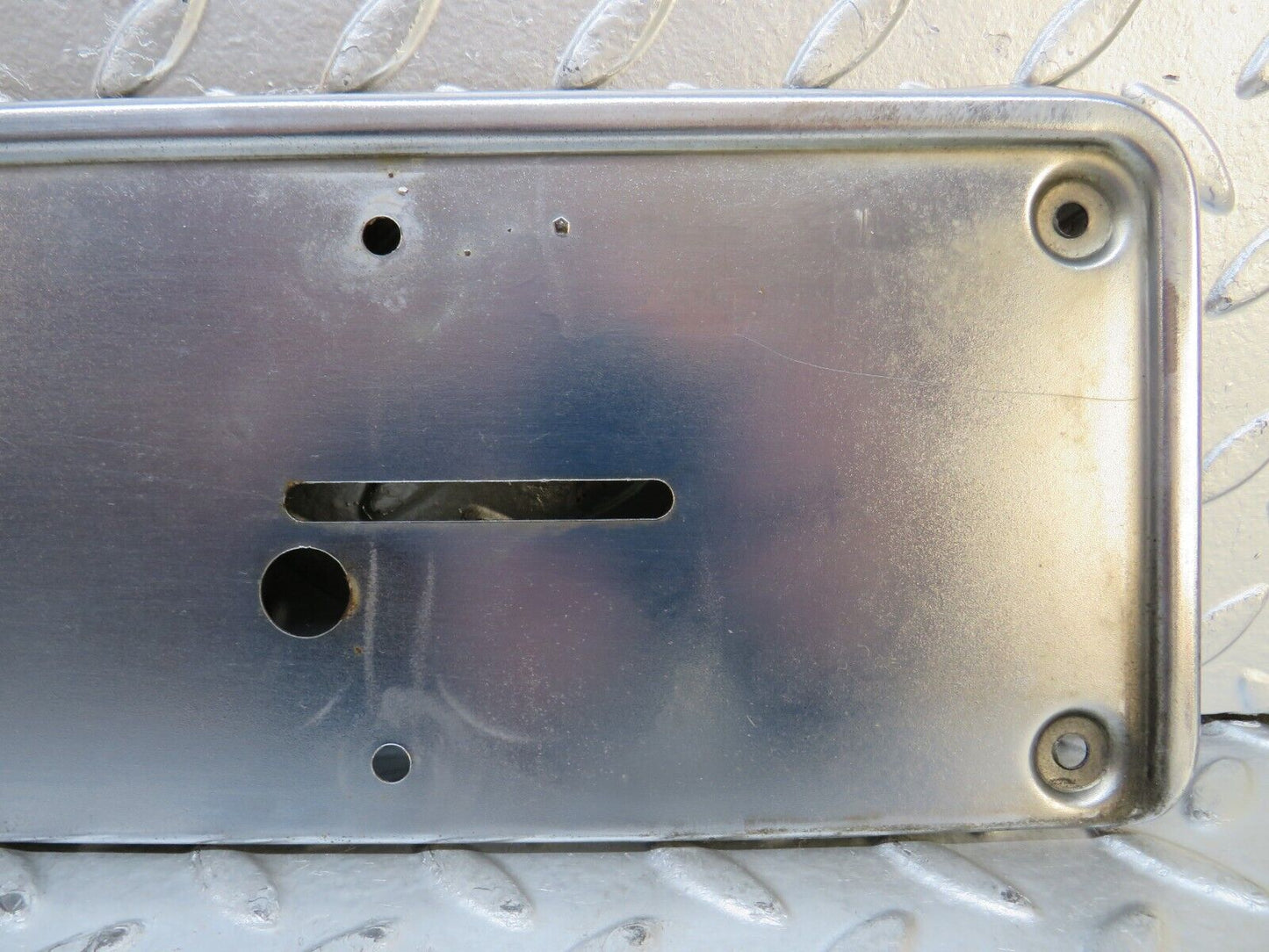 28248 Mercedes-Benz S123 240D Wagon Rear number Plate Holder Chrome