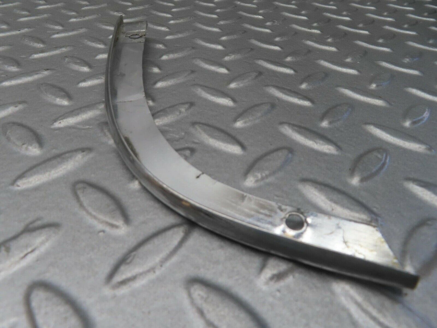 14215 Mercedes-Benz W116 350SE Headlight Upper Chrome Fender Wing Trim Pair