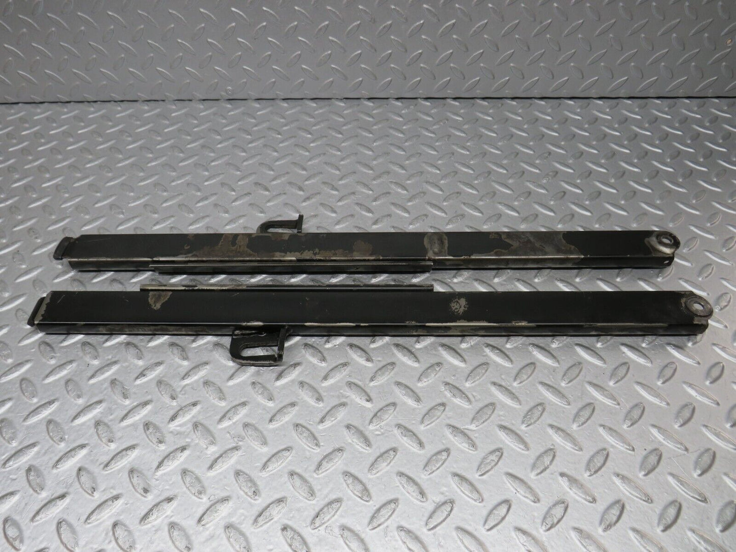 35627 Mercedes-Benz R107 280SL Front Seat Rail Pair 1079104127 1079104327