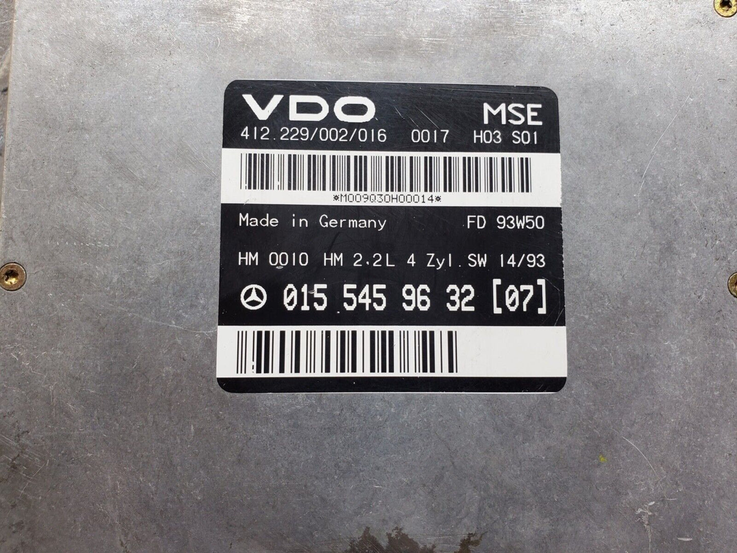 44626 Mercedes-Benz W124 220E Engine Control Unit VDO 0155459632