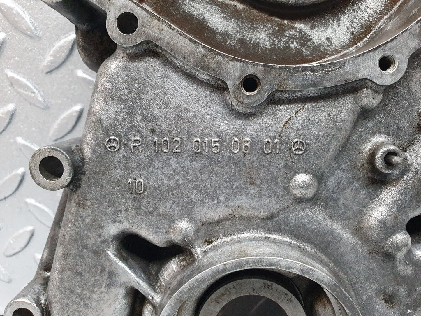 43062 Mercedes-Benz W123 Engine Timing - Oil Pump Cover 1020150801 1021810620