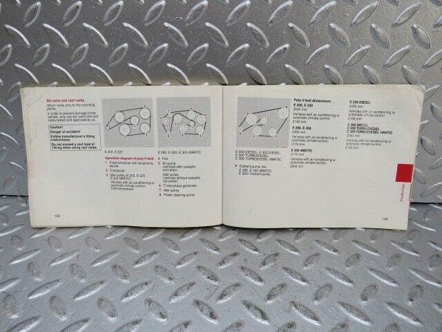 27099 Mercedes-Benz S124 Wagon Owners Manual 1245842981