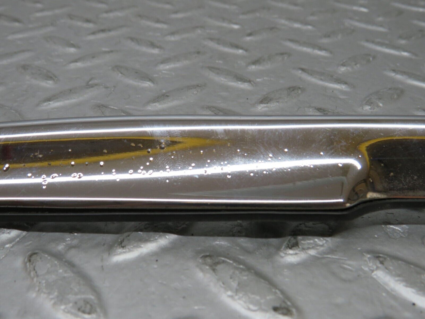 35490 Mercedes-Benz R107 280SL Trunk Chrome Handle Moulding 1077580202