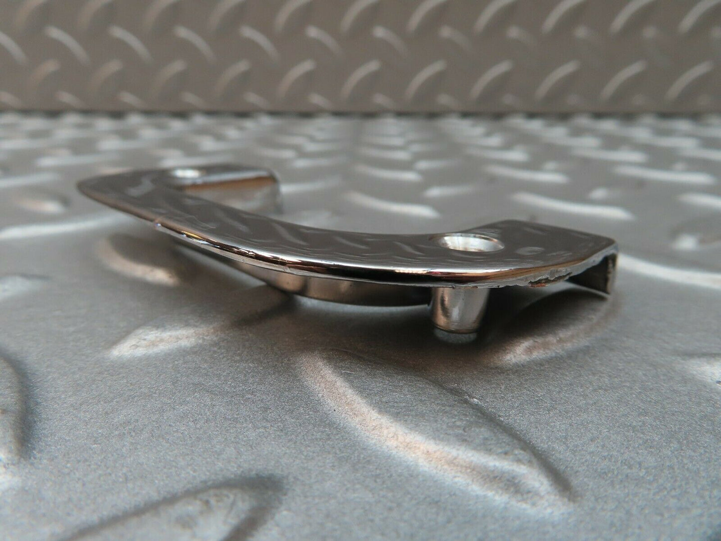 3824 Mercedes-Benz S123 200T Wagon Left Chrome Door Latch Trim 1237230124