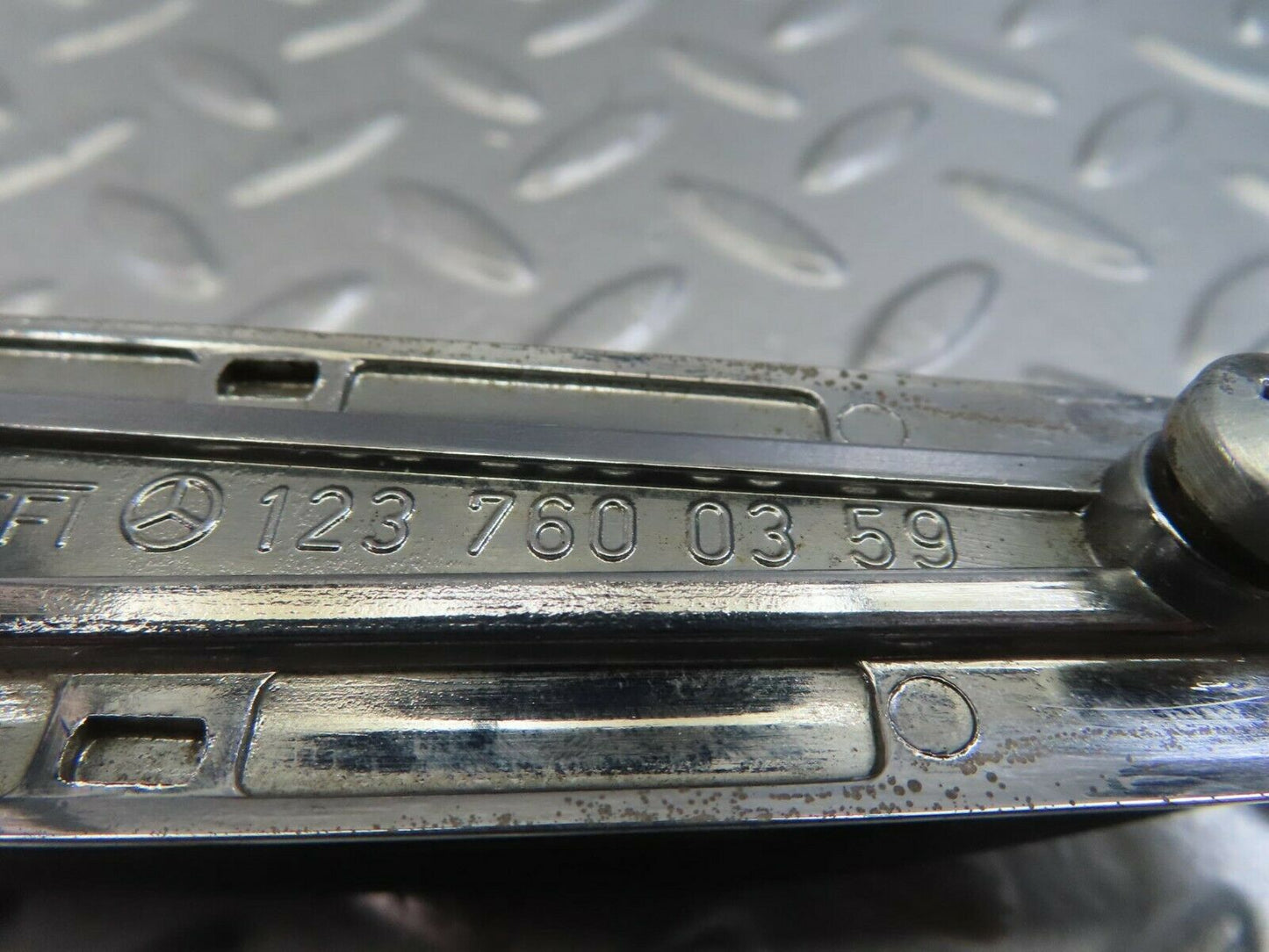 10826 Mercedes-Benz W123 230E Exterior Chrome Door Handle Rear 1237600359