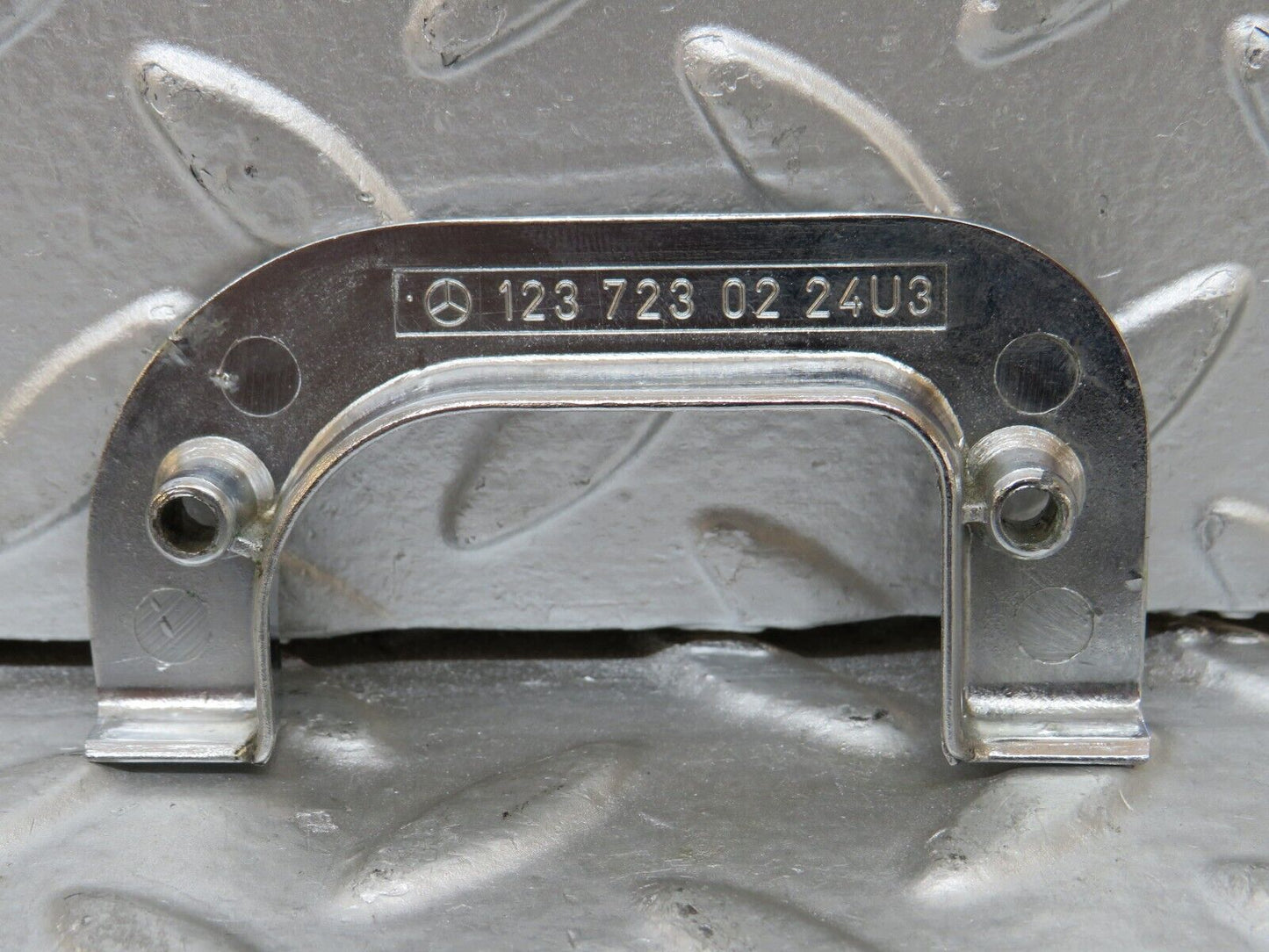 27871 Mercedes-Benz W123 280E Right Interior Chrome Door Latch Trim 1237230224