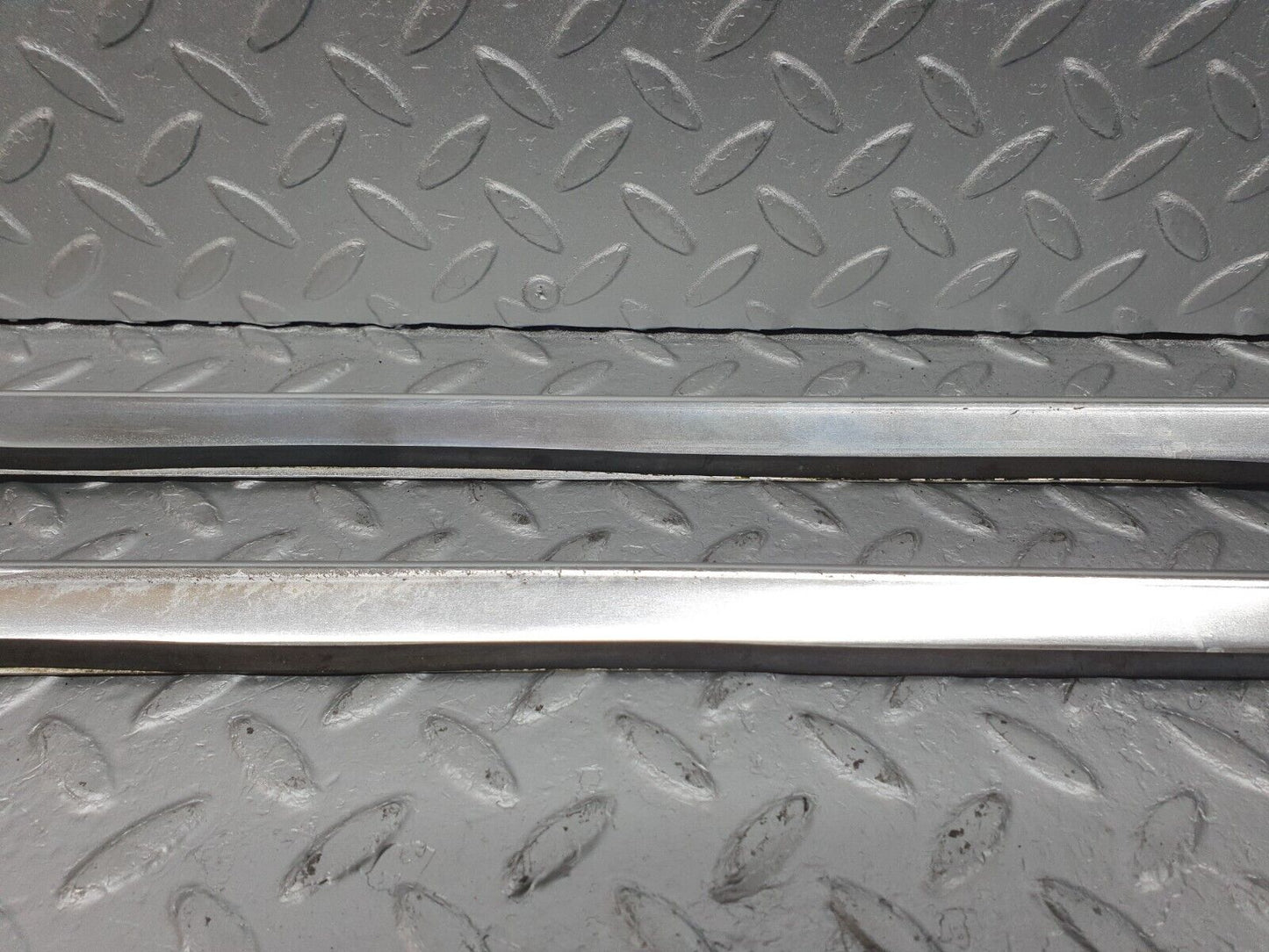 41057 Mercedes-Benz W126 300SE A Pillar Chrome Moulding Trim Pair