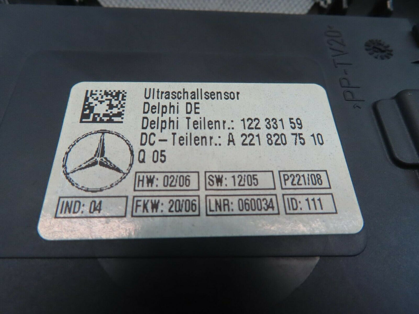 11131 Mercedes-Benz W221 S320 Interior Motion Sensor 2218207510