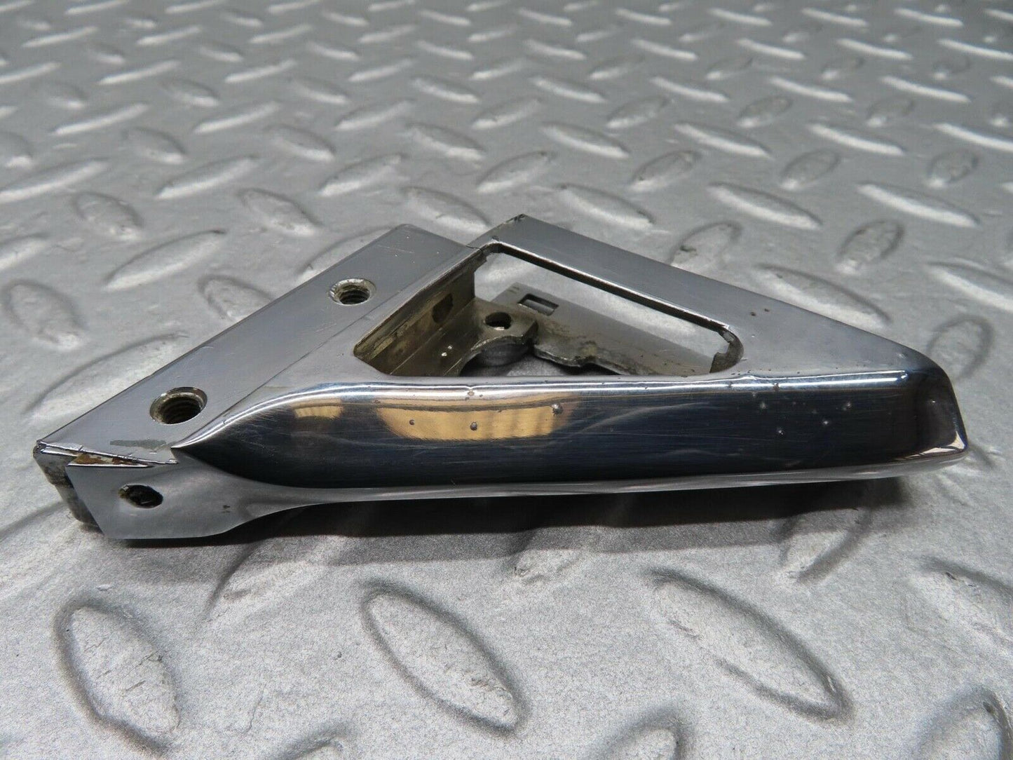 14068 Mercedes-Benz C107 280SLC Right Wing Mirror Triangle Chrome Bracket