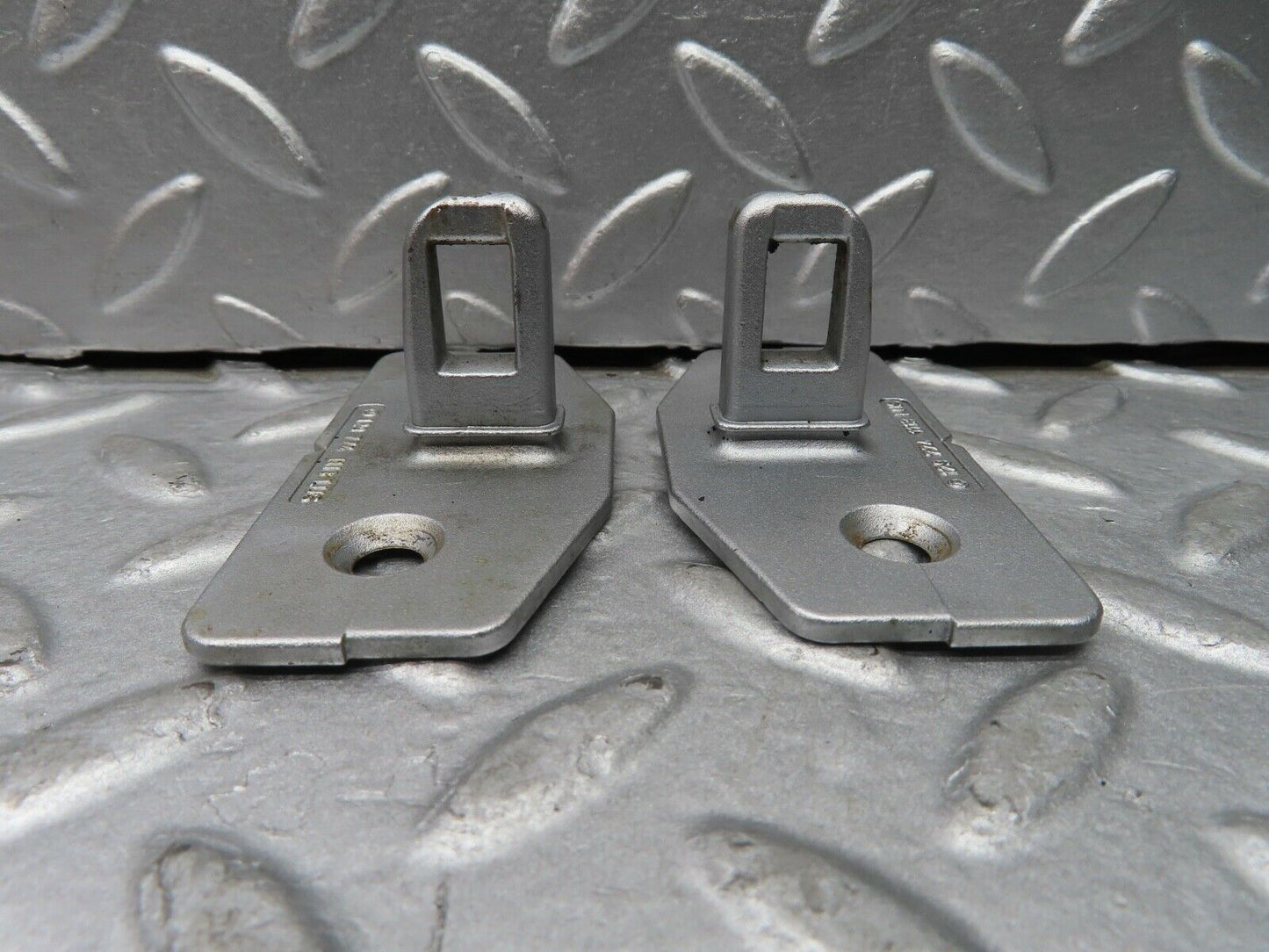 20147 Mercedes-Benz R129 300SL Coupe Front Soft Top Lock Brackets 1297741113