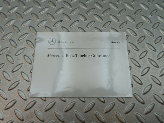5616 Mercedes-Benz Touring Garantie Brochure 1295840198