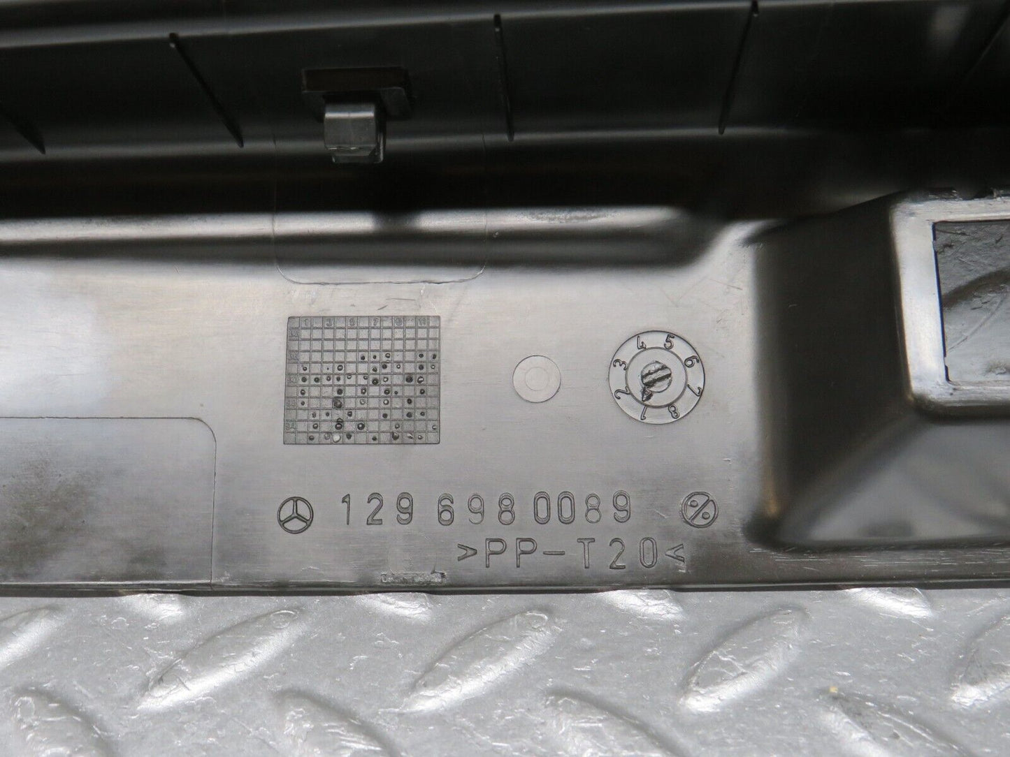 39336 Mercedes-Benz R129 320SL Coupe Trunk Boot Lock Cover Trim 1296980089