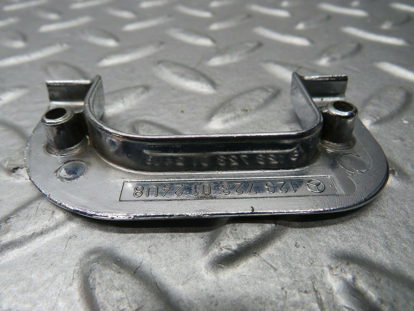 21972 Mercedes-Benz S123 280TE Wagon Left Chrome Door Latch Trim 1237230124