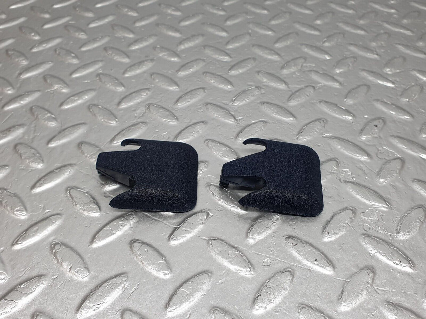 42906 Mercedes-Benz W201 190 2.0L Front Seat Rail Trim Cover Blue 1246842118 1246842218