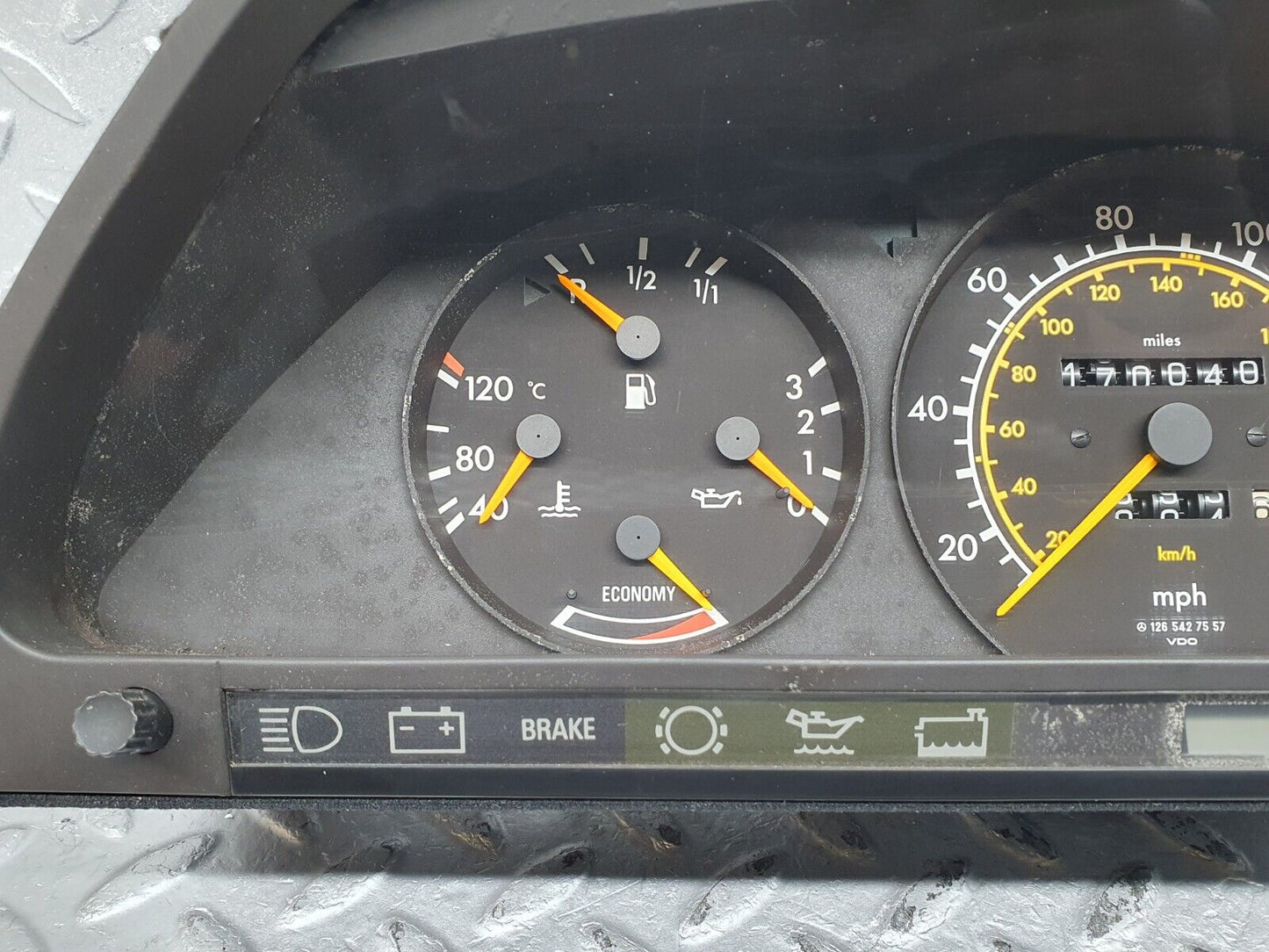 41200 Mercedes-Benz W126 300SE Instrument Cluster 1265427557