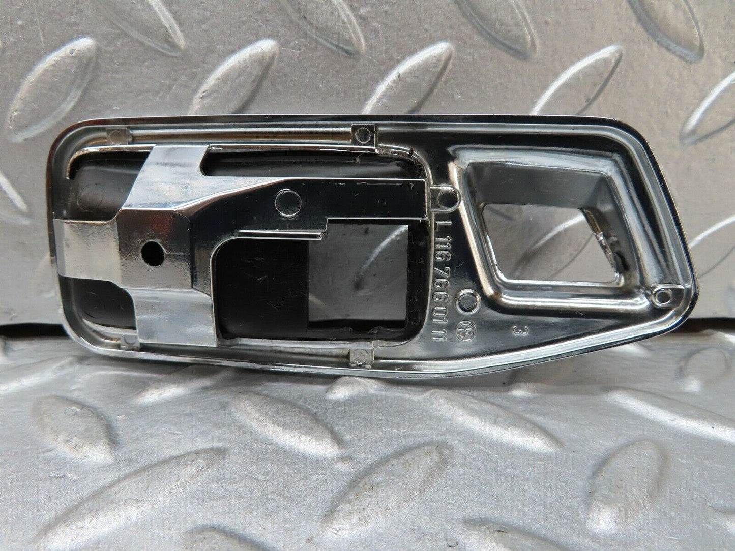 17574 Mercedes-Benz W116 450SEL Chrome Frame For Door Opener Left 1167660111