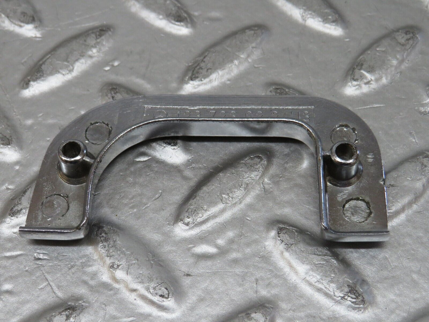 26798 Mercedes-Benz W123 240D Right Interior Door Chrome Latch Trim 1237230224