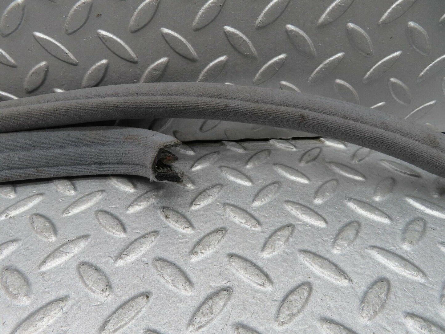 16373 Mercedes-Benz W124 260E Rear Left Cloth Covered Door Seal Grey