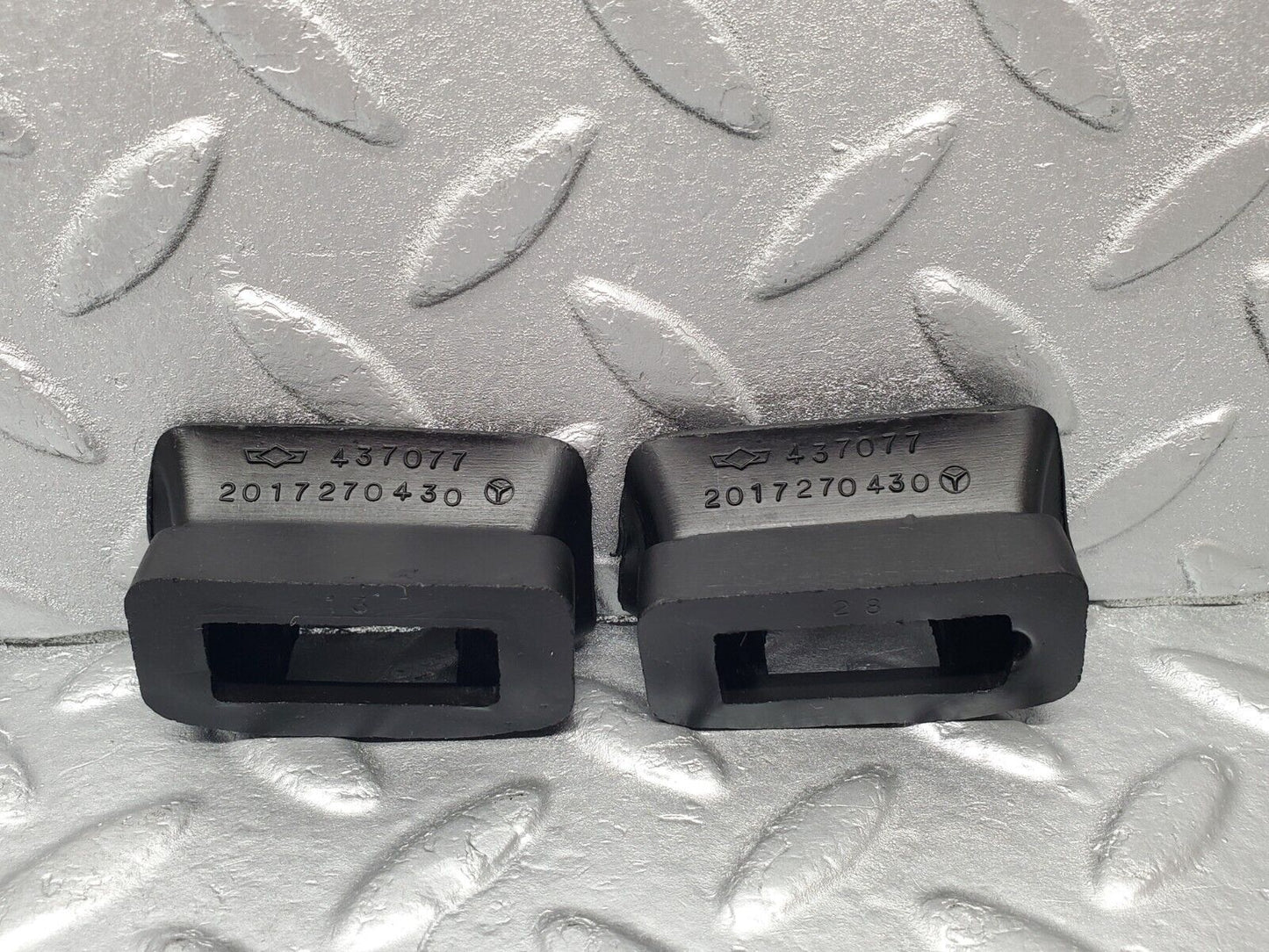 46936 Mercedes-Benz R129 320SL Coupe Door Check Strap Rubber Seal 2X 2017270430