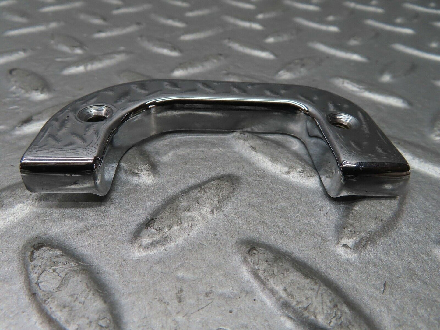 19166 Mercedes-Benz W123 300D Left Chrome Door Latch Trim 1237230124