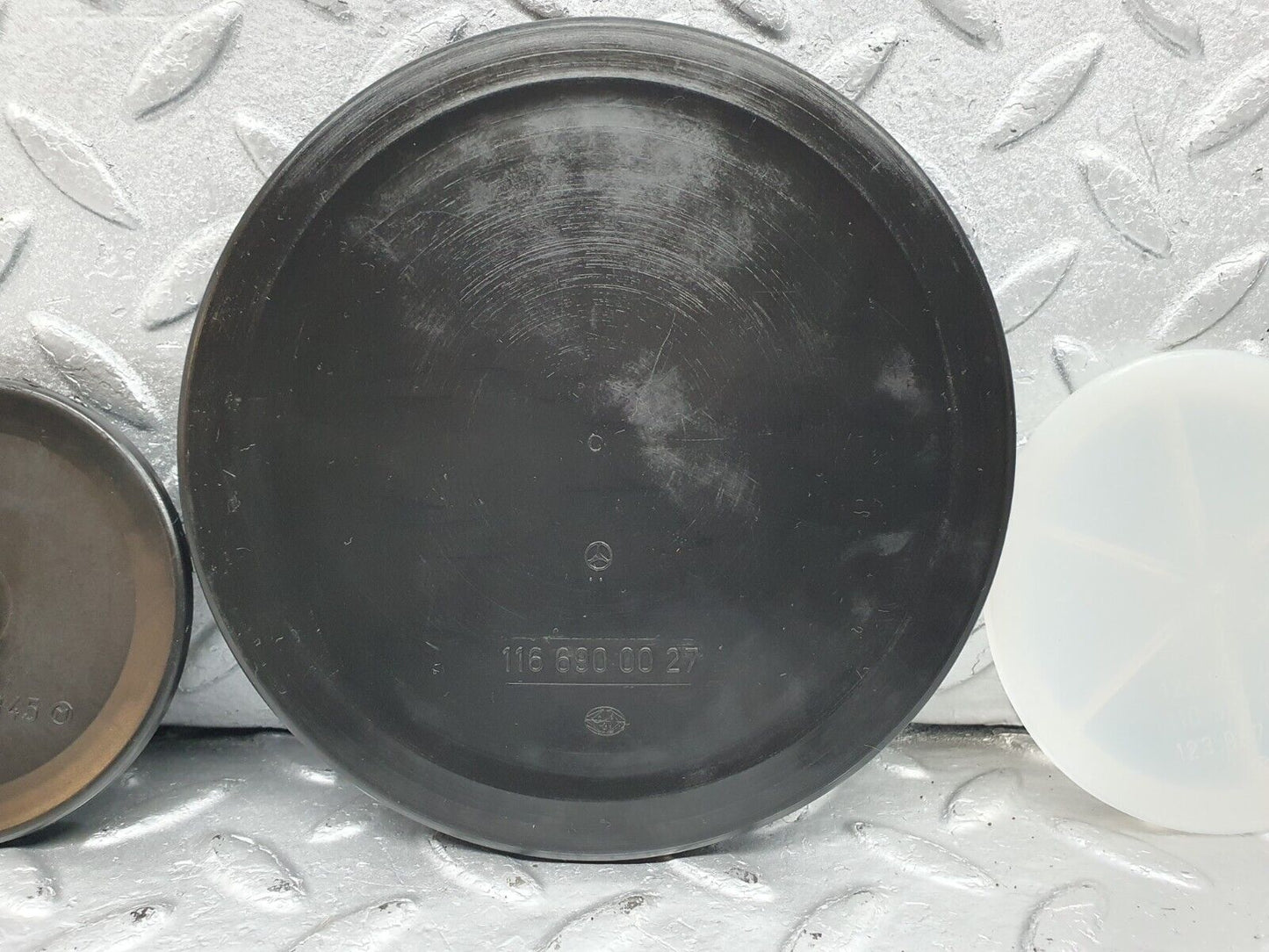 41002 Mercedes-Benz W126 300SE Trunk Boot Access Cover Panel Set 1156930030 11669010027 1269870145 1269870045