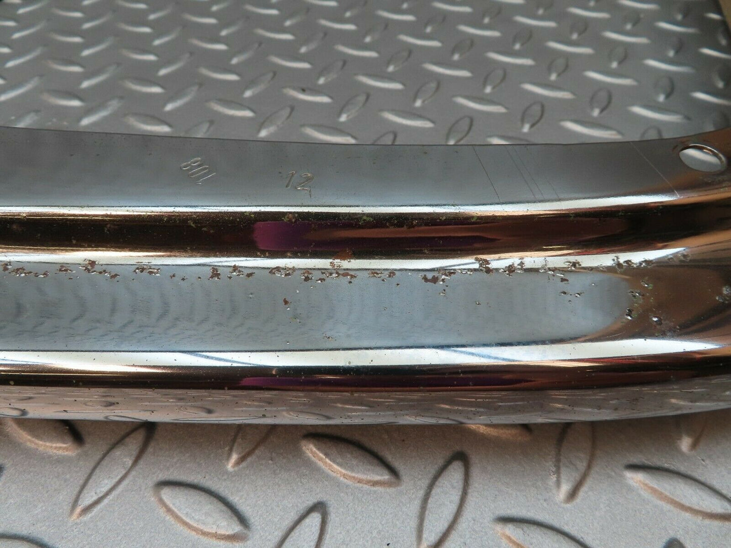 3473 Mercedes-Benz W108 280SE Front Right Upper Bumper Chrome