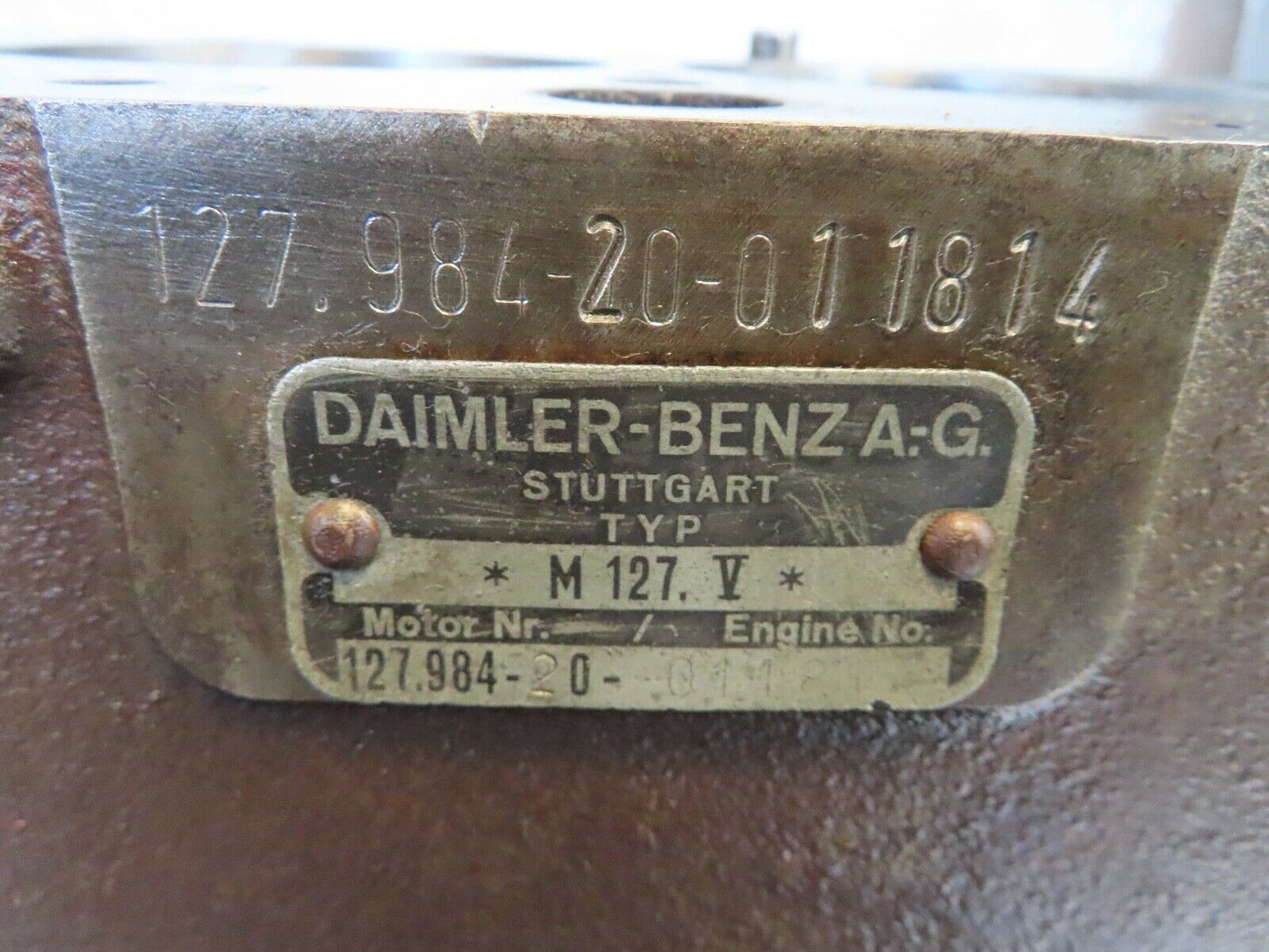 18487 Mercedes-Benz W111 220SE Coupe Engine Block 1270110601 M127.984