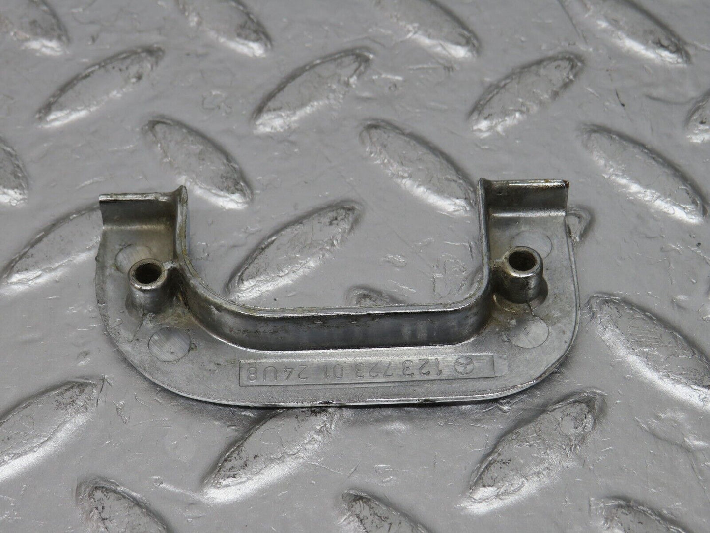30998 Mercedes-Benz W123 200D Left Interior Chrome Door Latch Trim 1237230124