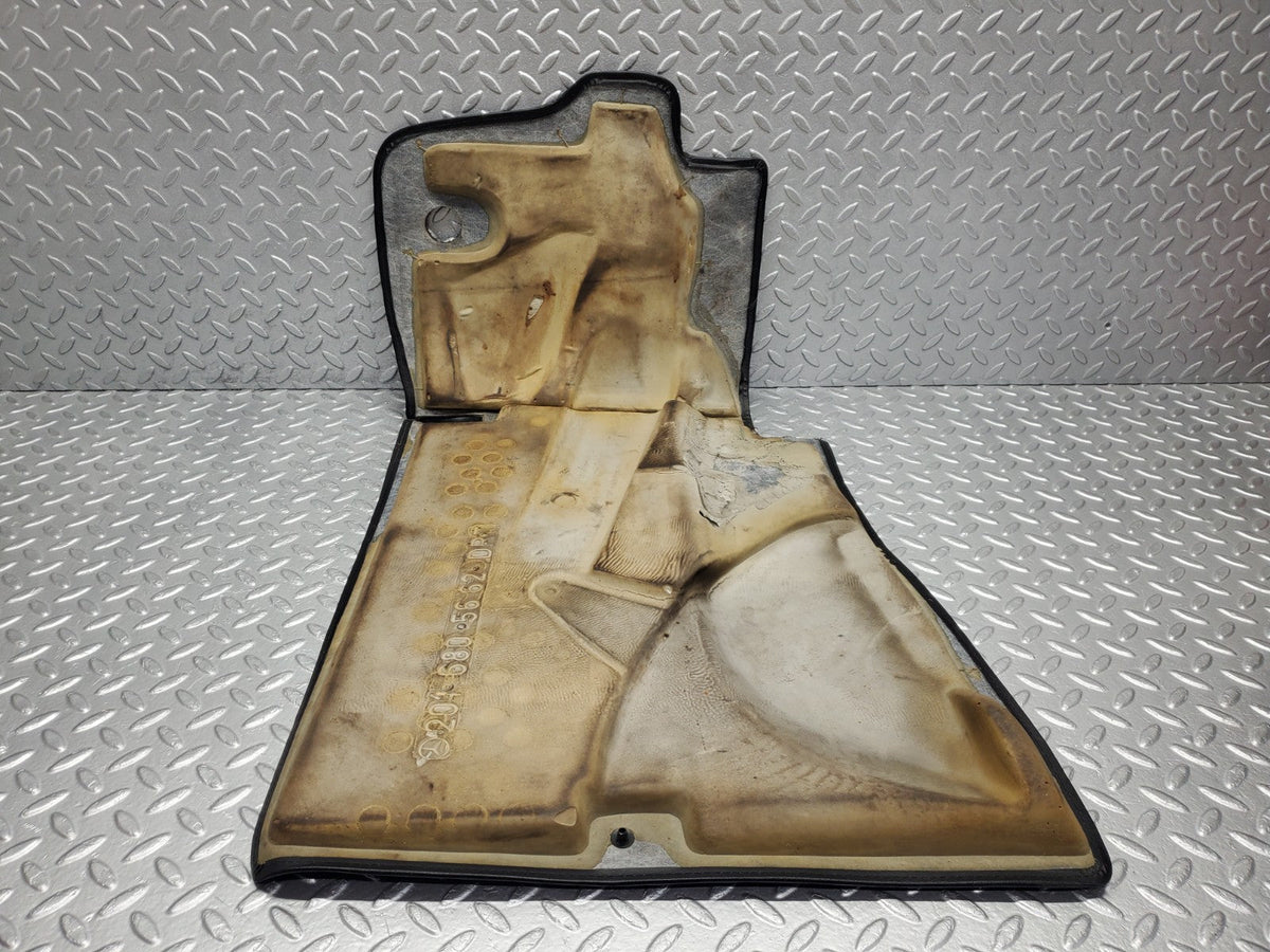 W201 Baby Benz front right floor carpet black used OEM