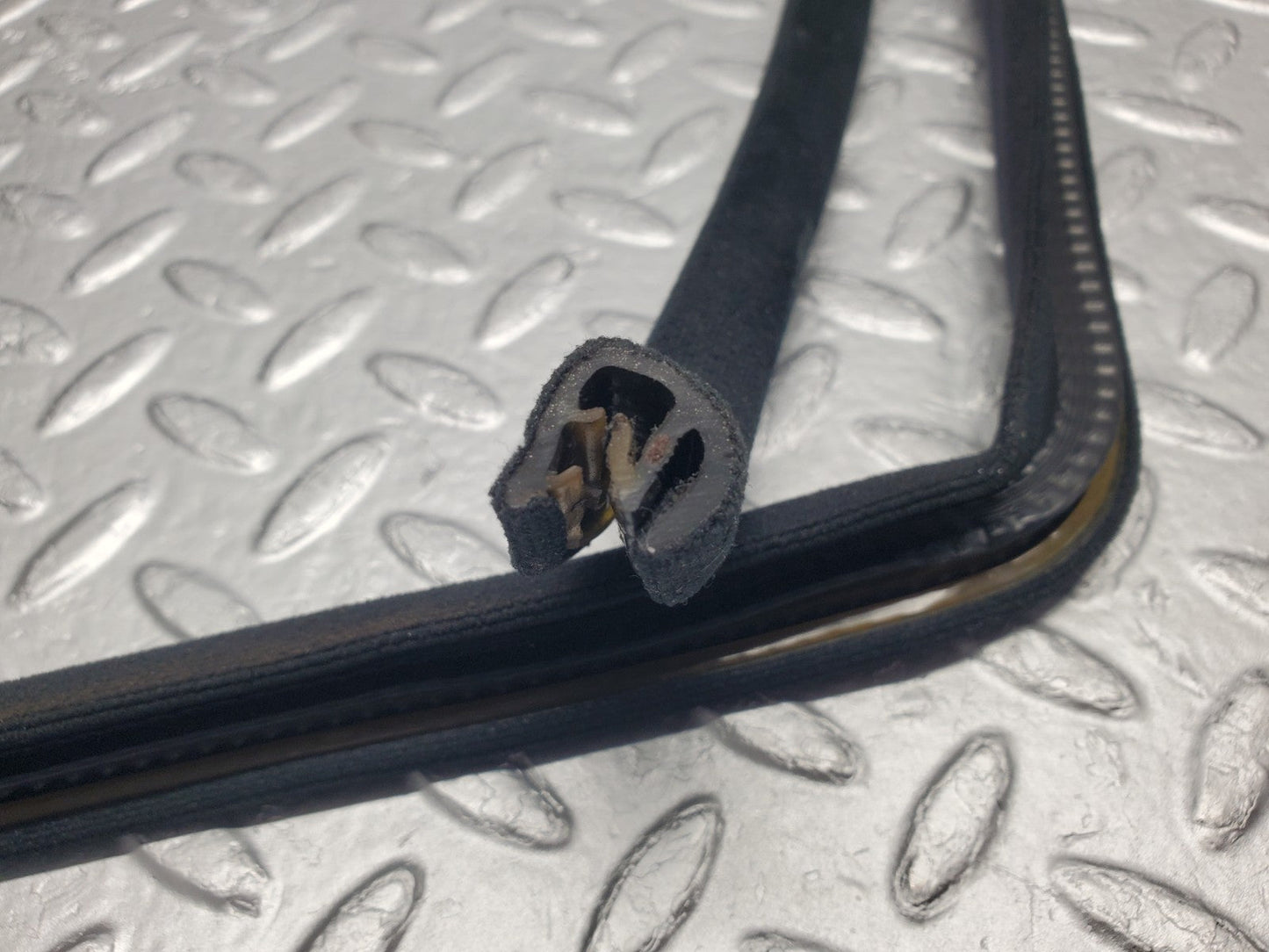 W201 Baby Benz door edge seal rear left side black used OEM