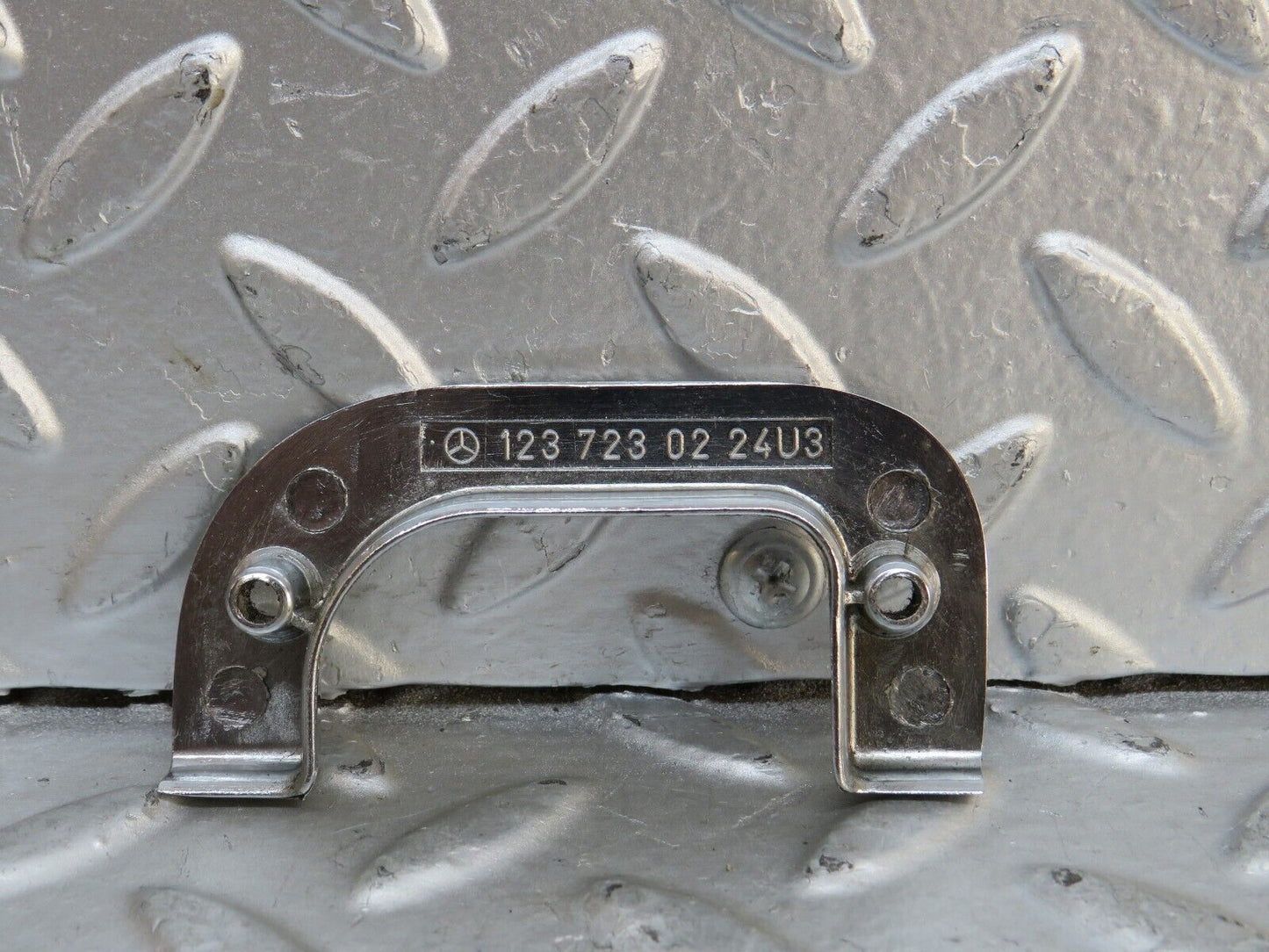 28279 Mercedes-Benz S123 240D Wagon Right Interior Chrome Latch Trim 1237230224