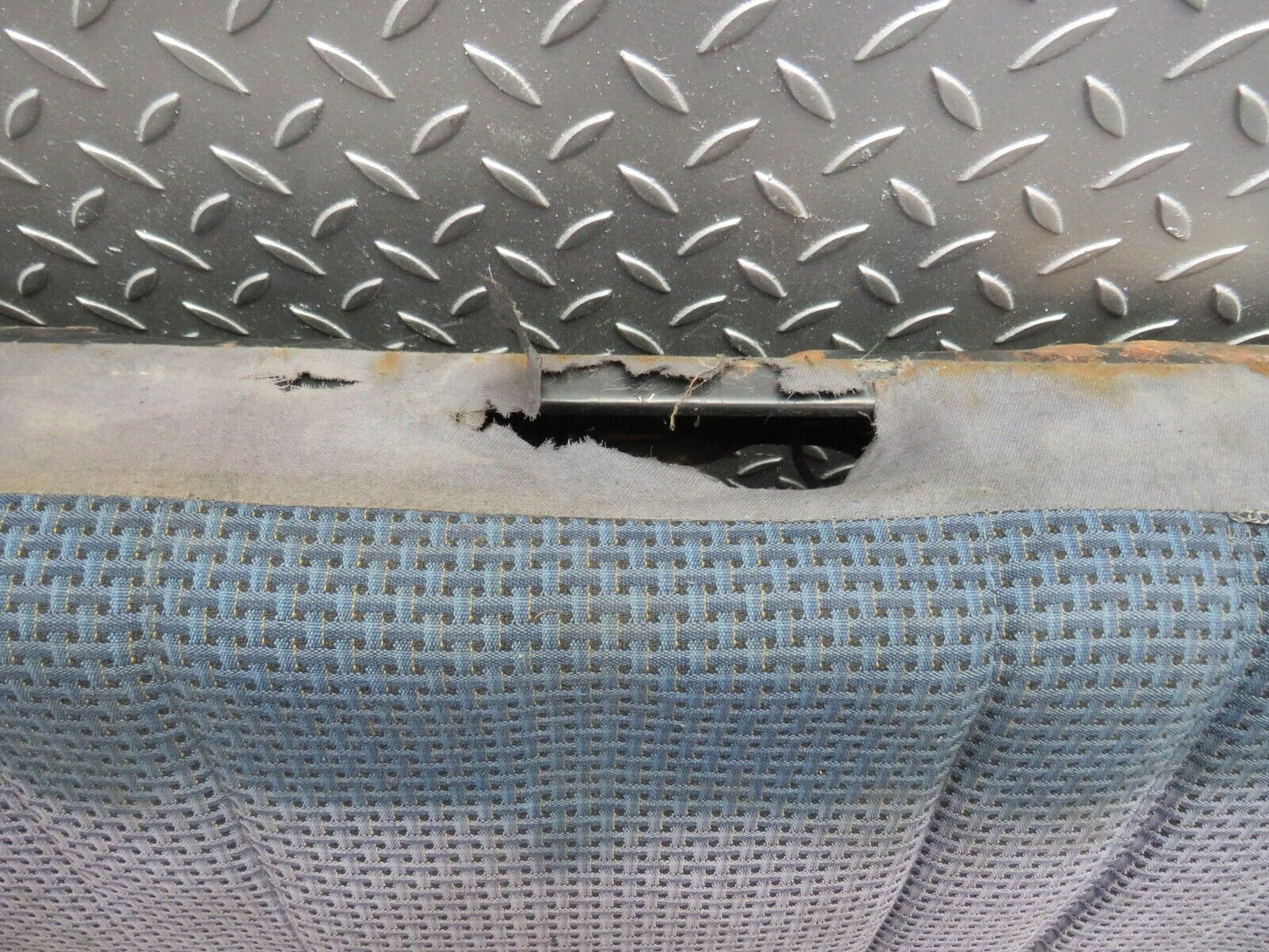31148 Mercedes-Benz W123 200D Rear Seat Blue 1239200050 1239200016