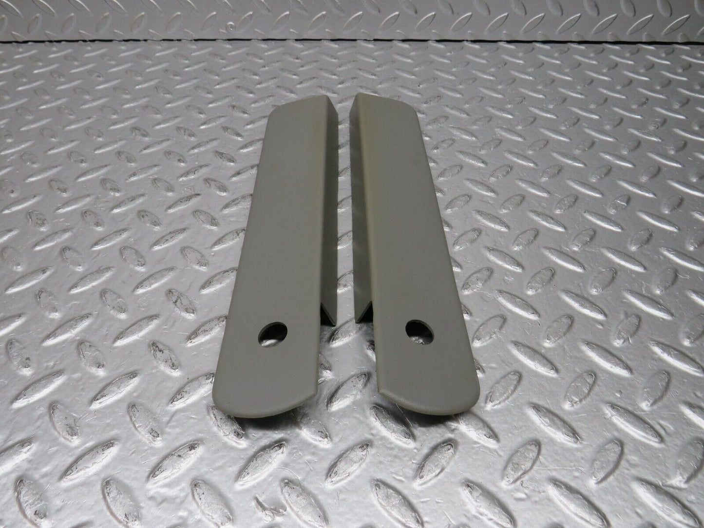 32366 Mercedes-Benz S124 300TE Rear Seat Hinge Cover Trim Pair 1249240243