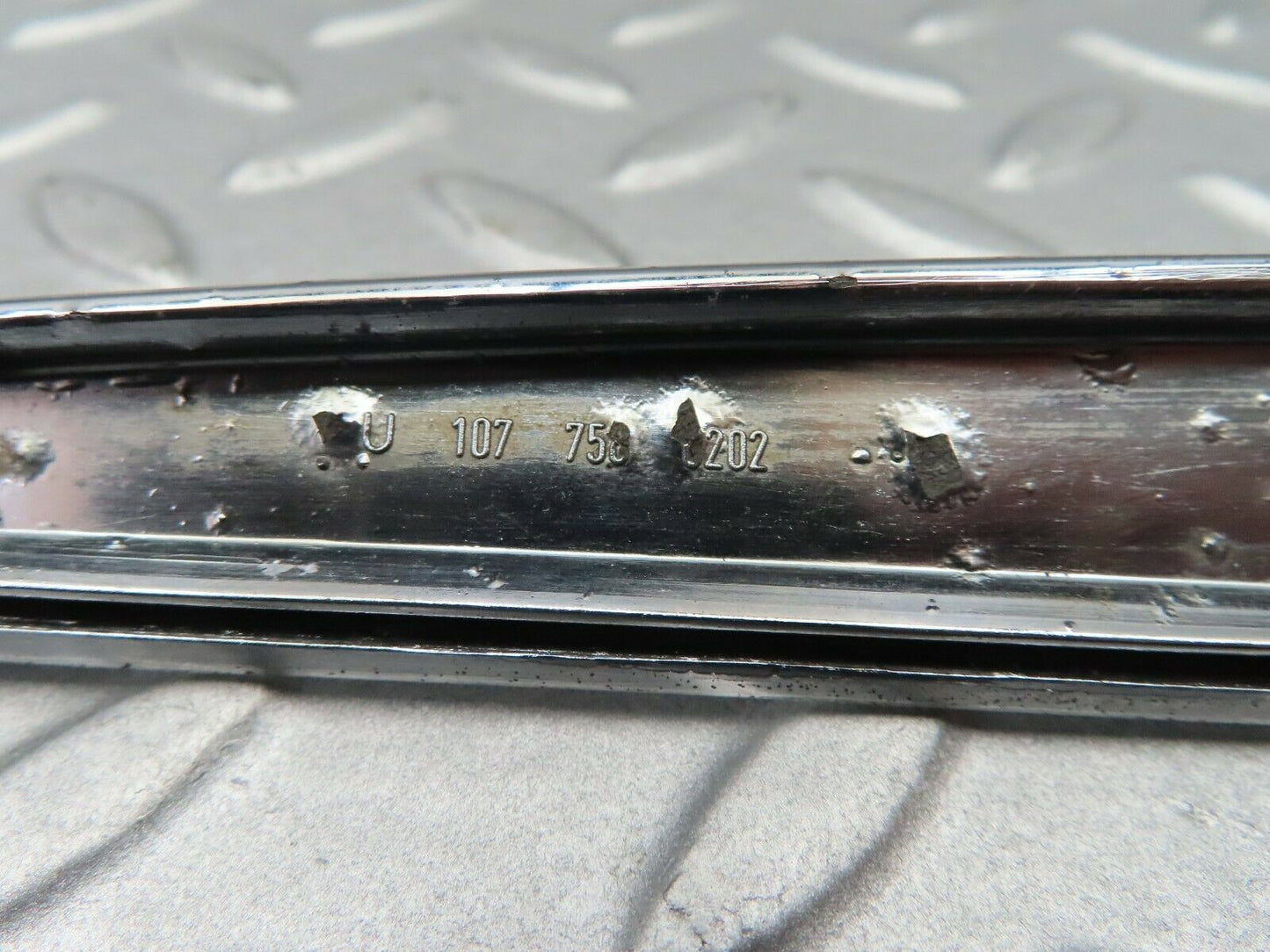 5171 Mercedes-Benz R107 350SL Trunk Chrome Handle Moulding 1077580202