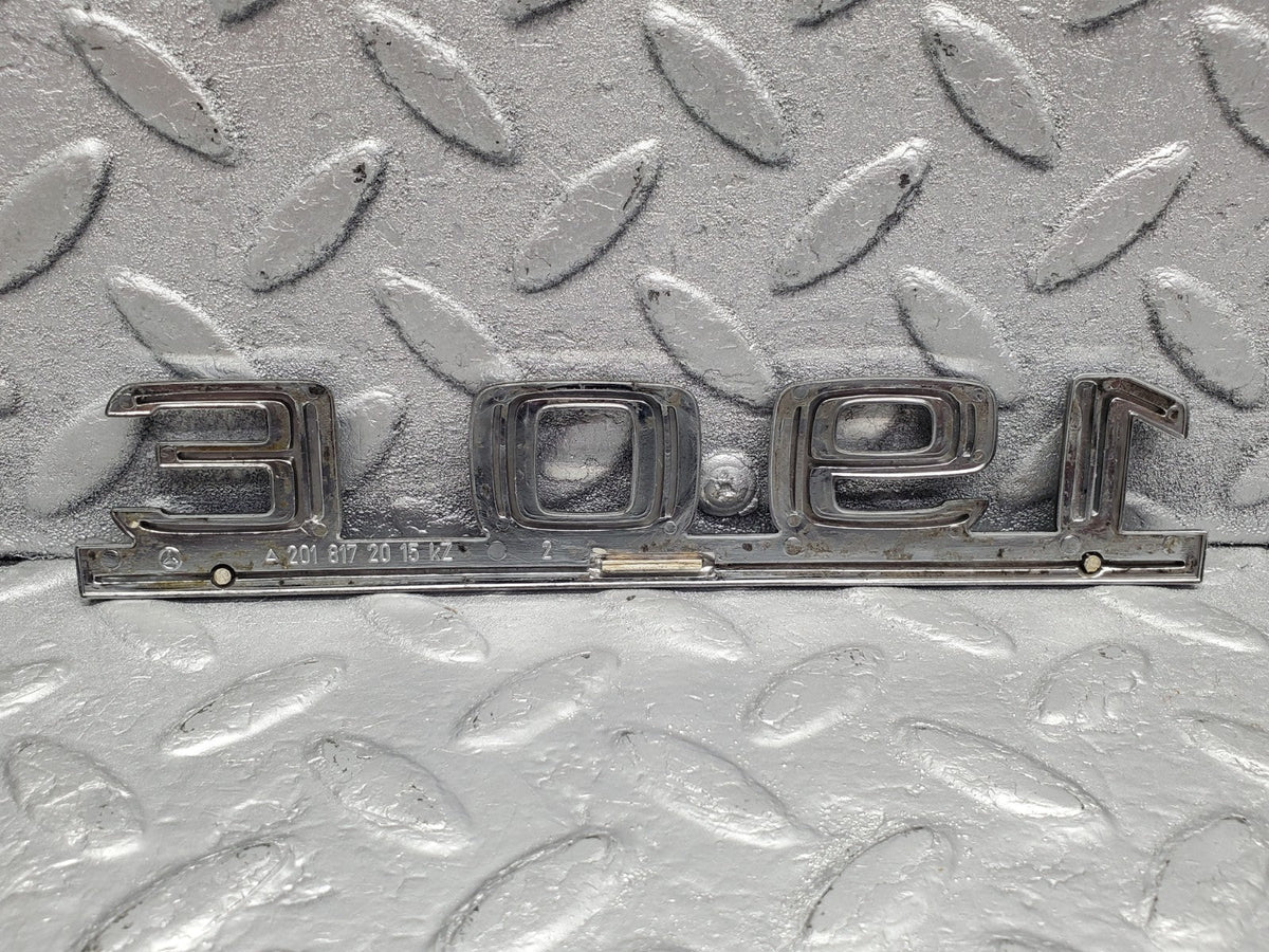 W201 Baby Benz trunk badge emblem used OEM