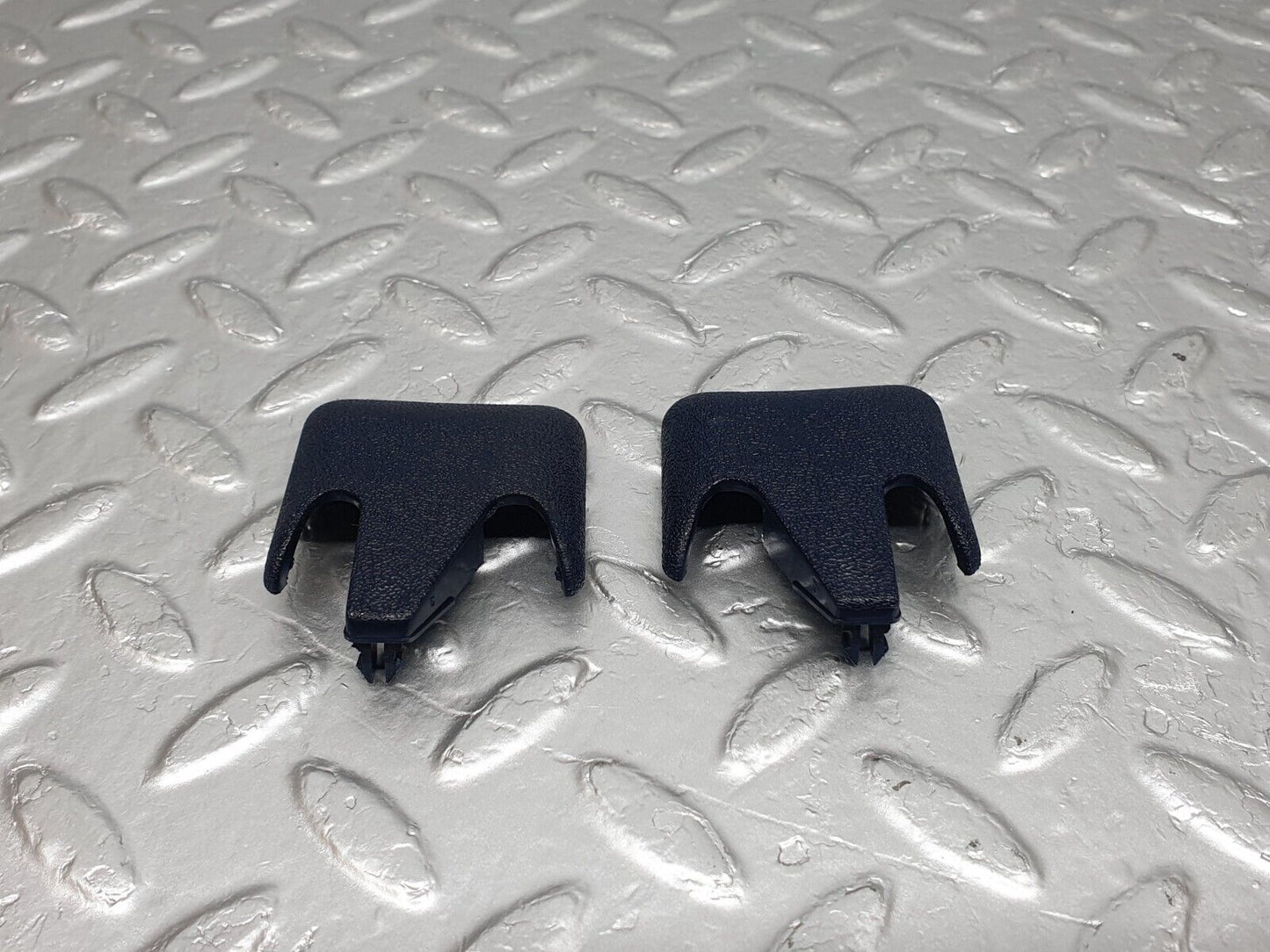 42906 Mercedes-Benz W201 190 2.0L Front Seat Rail Trim Cover Blue 1246842118 1246842218