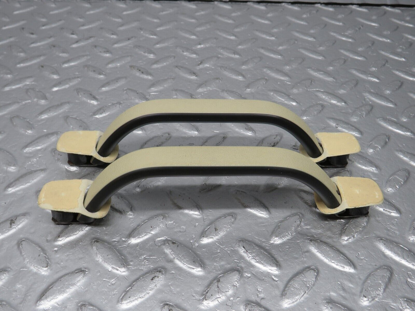 40194 Mercedes-Benz R107 Hardtop Roof Grab Handle Beige Pair