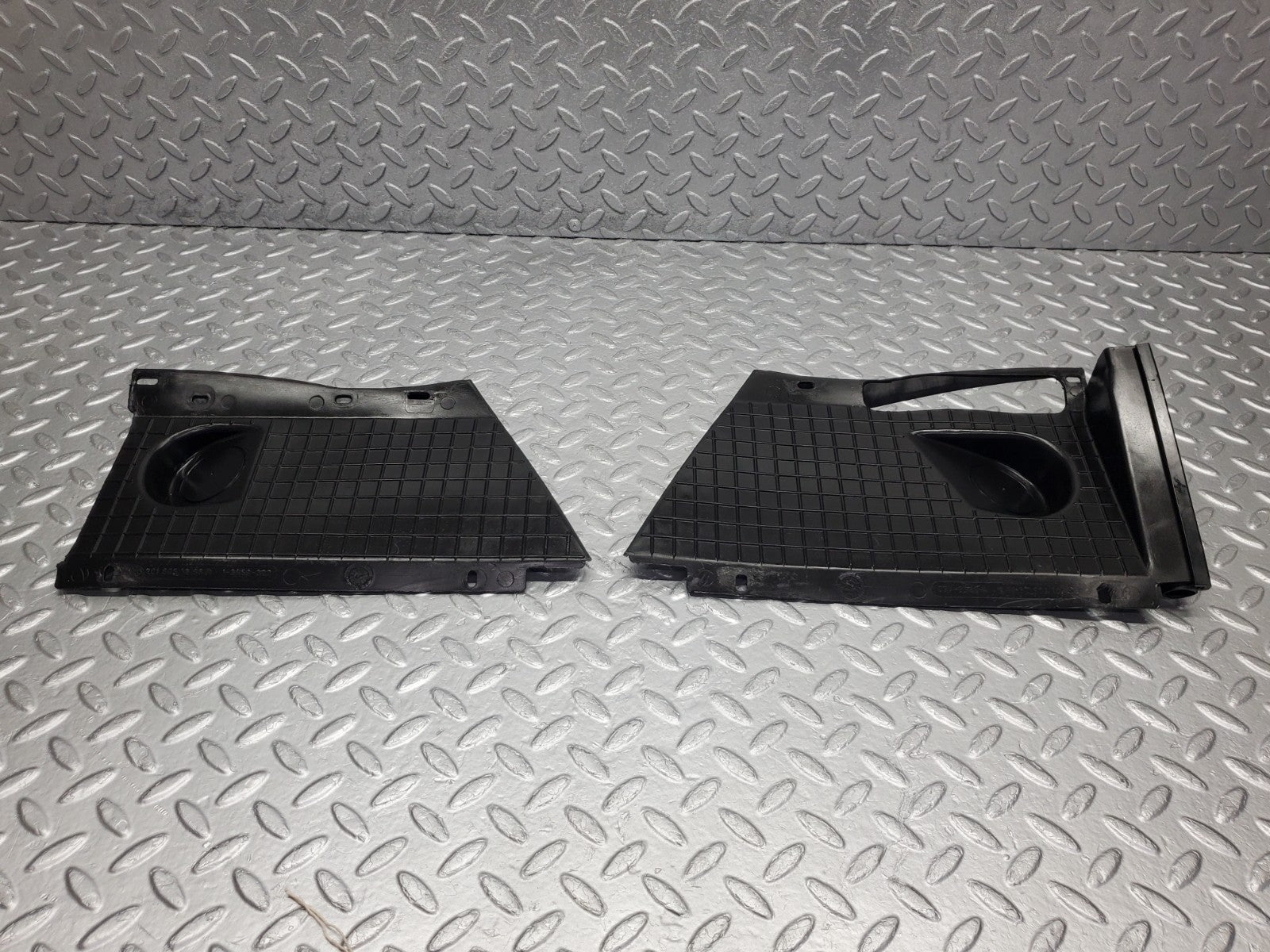 W201 Baby Benz radiator cover panel pair used OEM