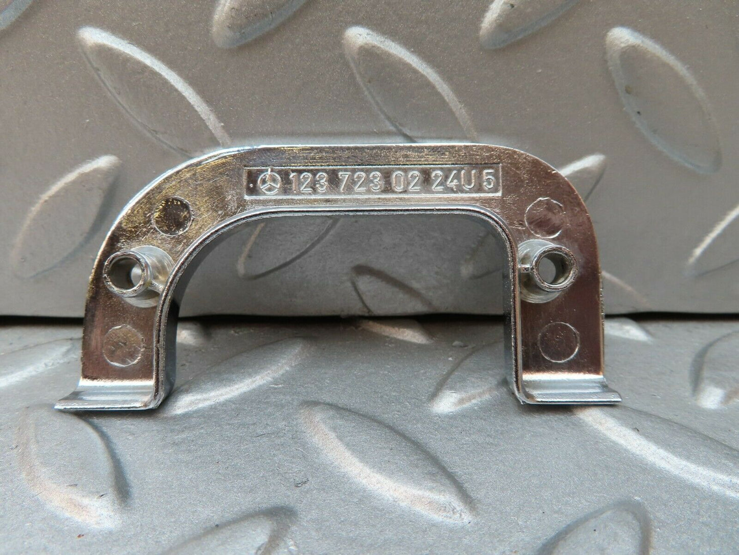 3823 Mercedes-Benz S123 200T Wagon Right Chrome Door Latch Trim 1237230224