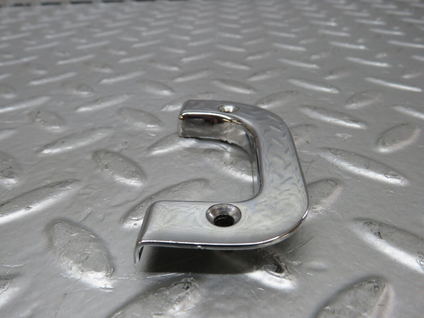 25548 Mercedes-Benz W123 200 Left Interior Chrome Door Latch Trim 1237230124