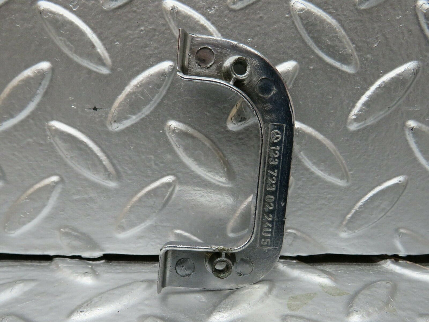 23992 Mercedes-Benz W123 280E Right Interior Chrome Door Latch Trim 1237230224